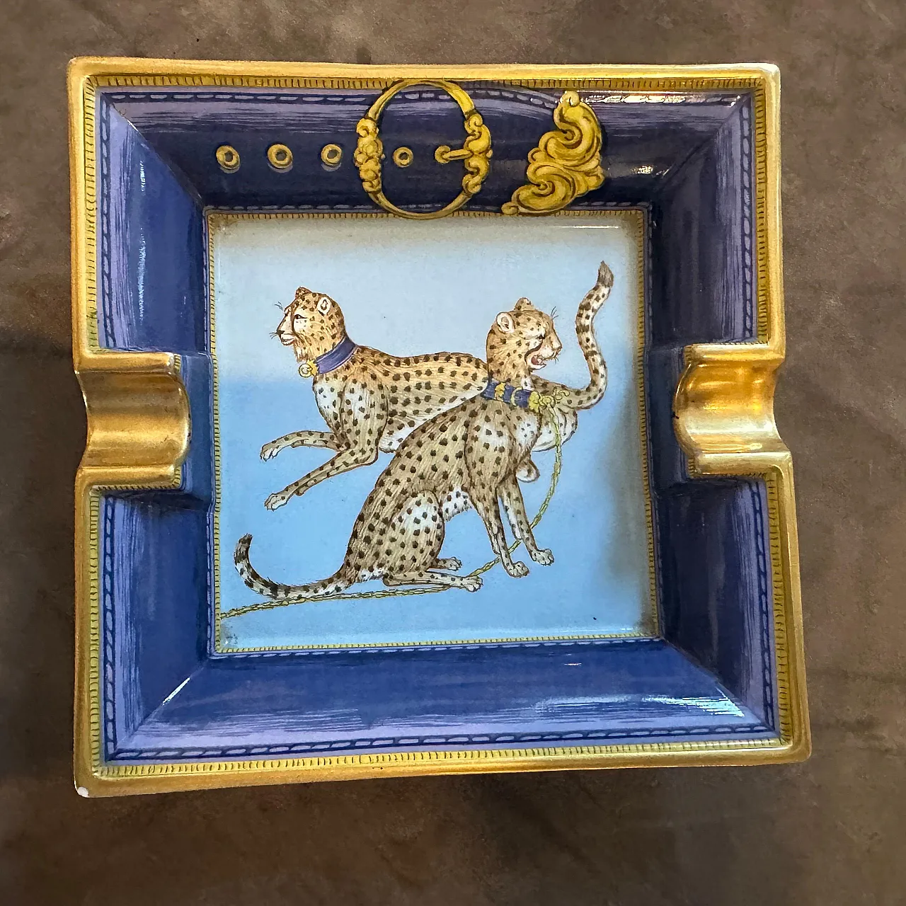 Limoges porcelain ashtray by Porcelaine de Paris, 1980s 8