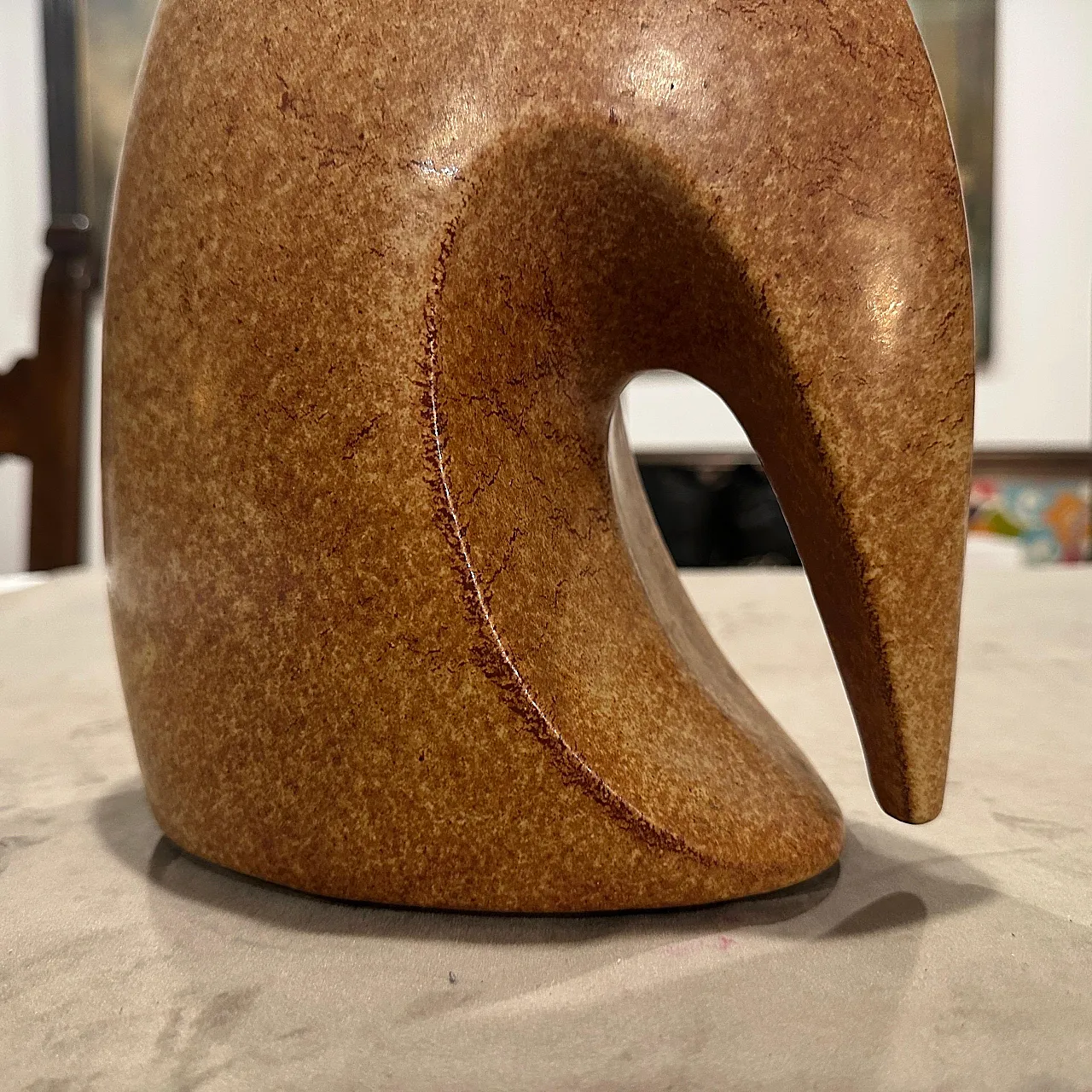 Pair of brown ceramic vases by Giovanni Bertoncello, 1970s 10