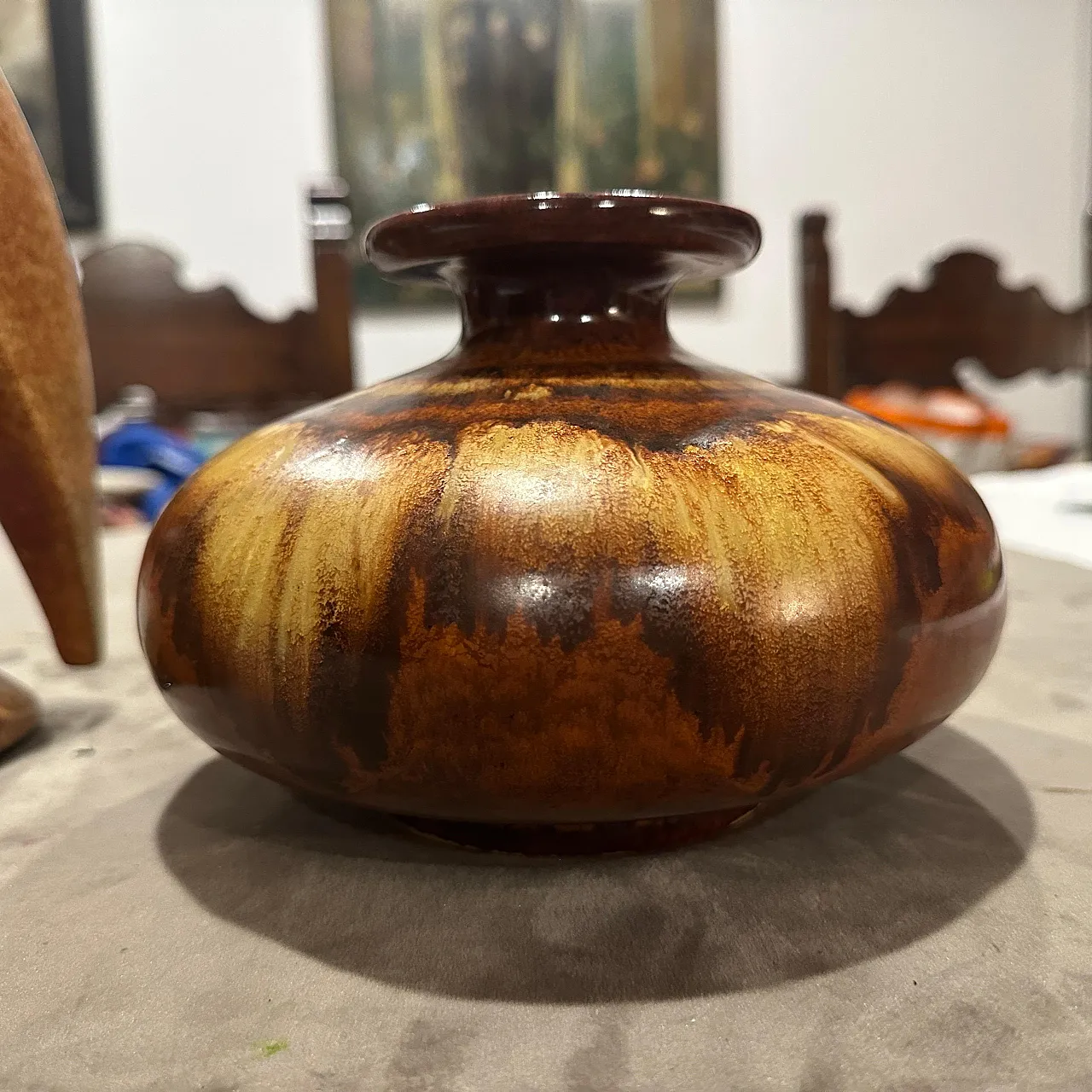 Pair of brown ceramic vases by Giovanni Bertoncello, 1970s 12