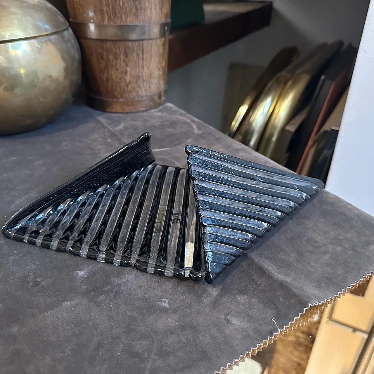 Vide pochette in vetro di Murano di Venini, anni '80 4