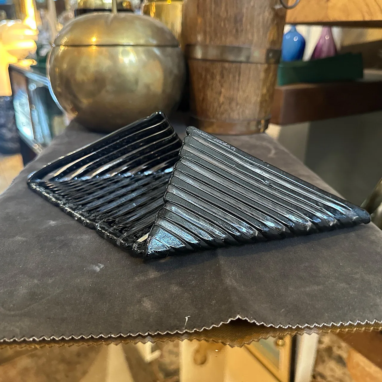 Vide pochette in vetro di Murano di Venini, anni '80 8