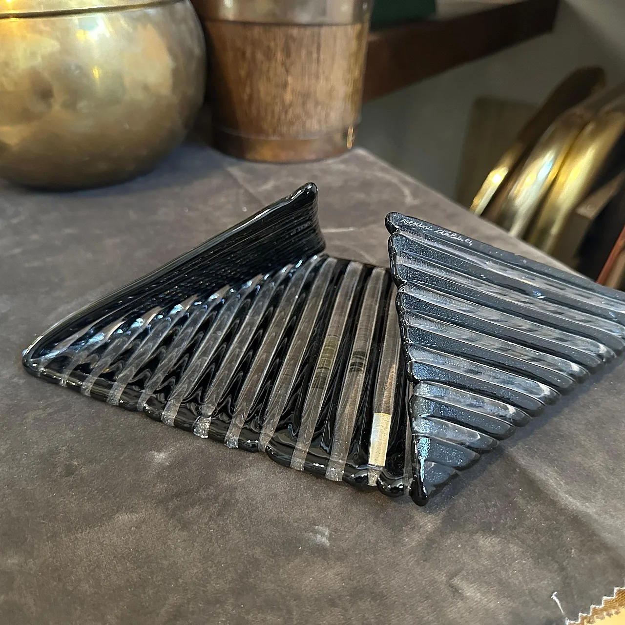 Vide pochette in vetro di Murano di Venini, anni '80 9