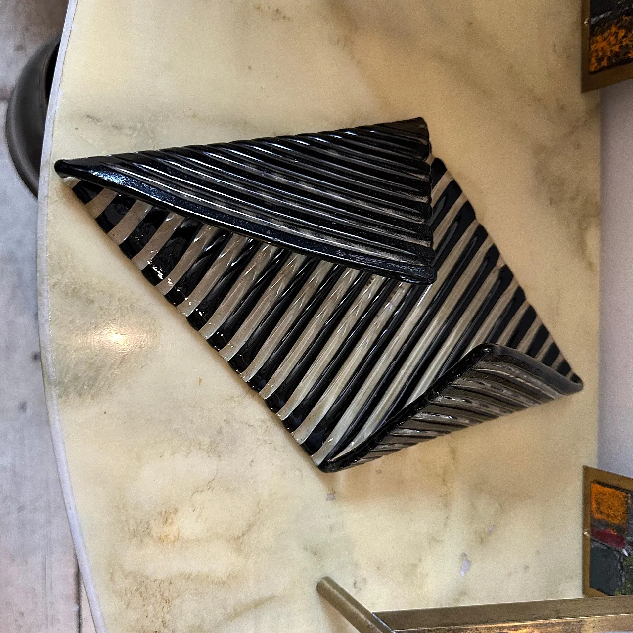 Vide pochette in vetro di Murano di Venini, anni '80 11