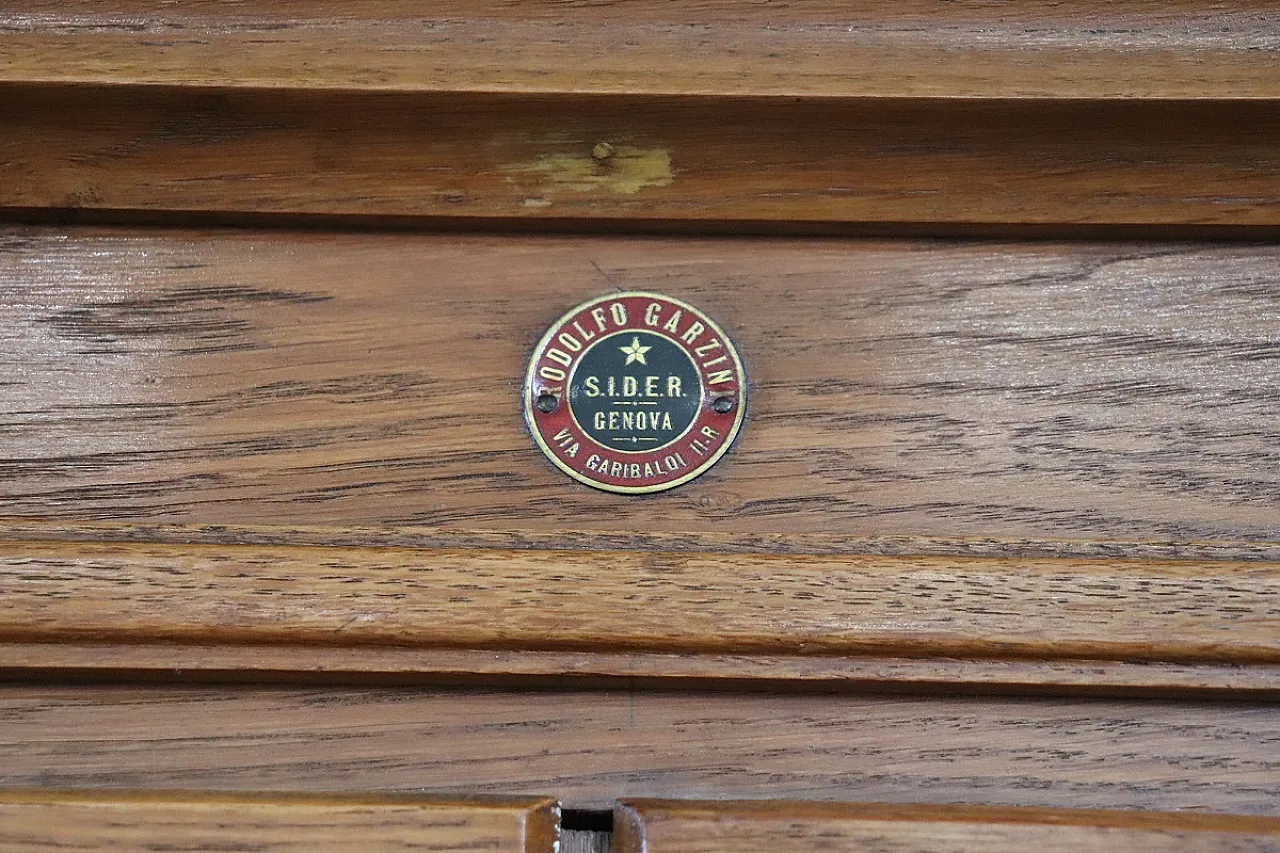 oak office chest of drawers, 1920s 6