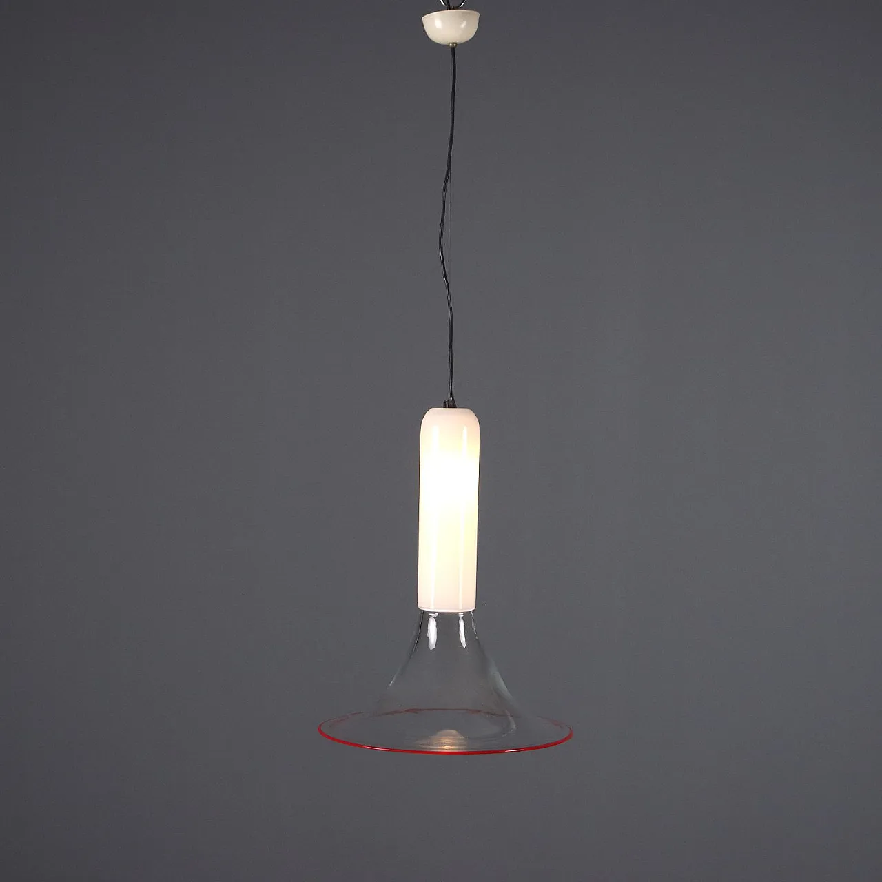 Plafoniera in vetro di Murano, anni '70 1