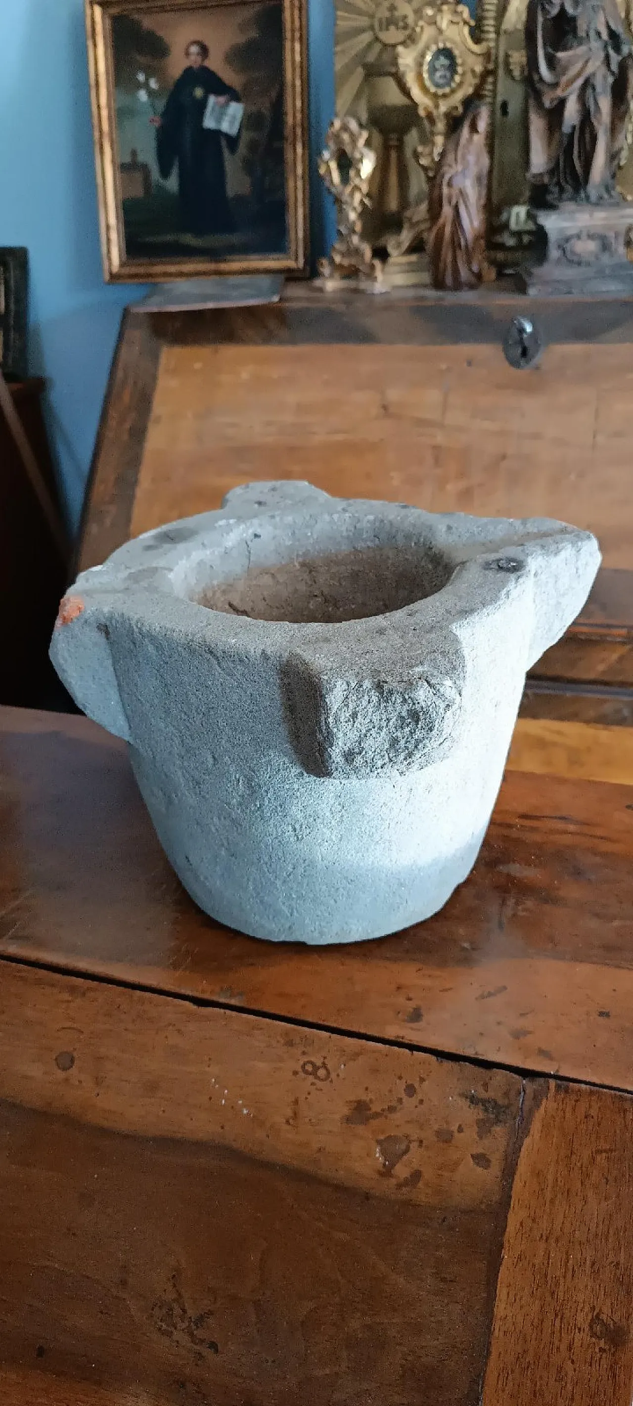 Mortaio in pietra con beccucci, '600 6