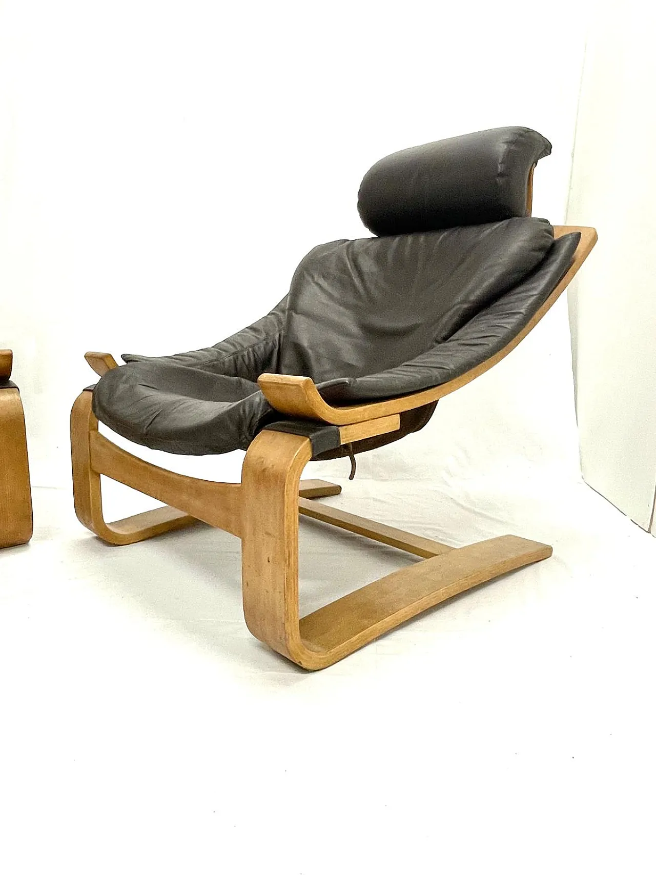 Pair of Kroken armchairs by Ake Fribytter for Nelo Mobel, 70s 13