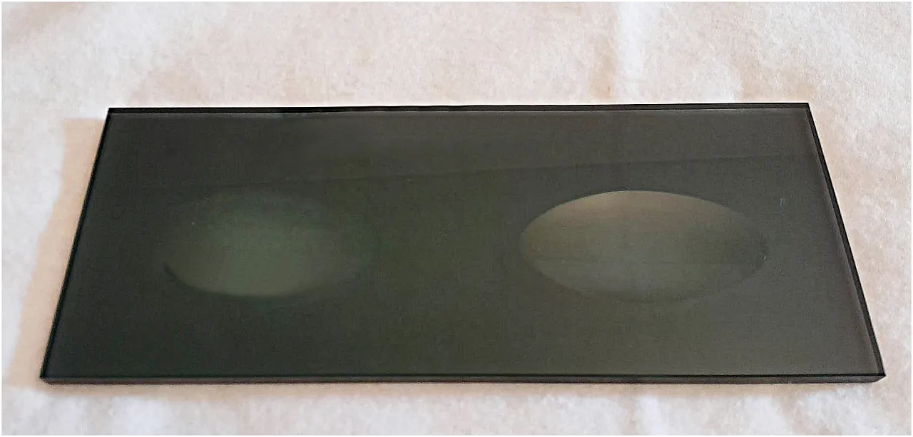 Elegante set bagno in vetro fumé, anni '70 3