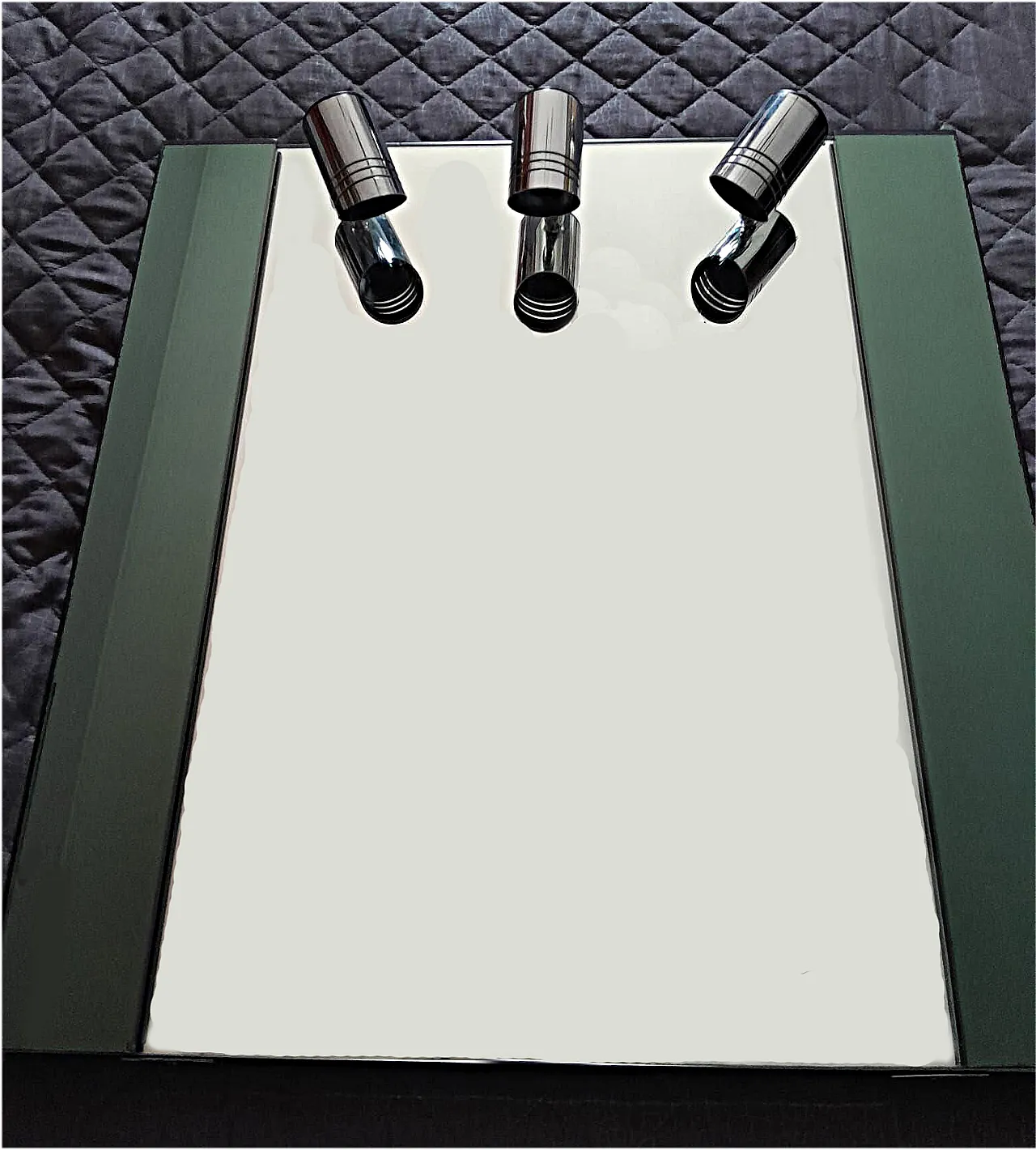 Elegante set bagno in vetro fumé, anni '70 6