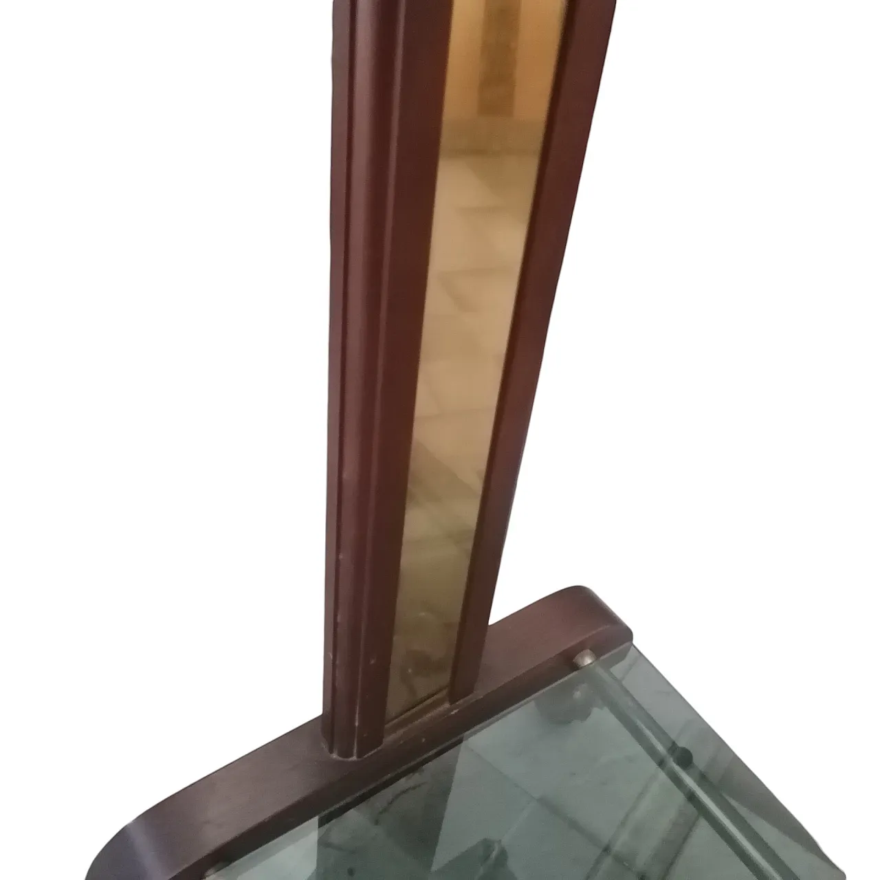 Carrello con ripiani fumé, anni '60 6