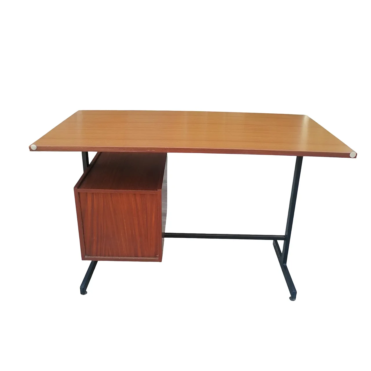 Scrivania in teak, Italia, anni '70 3