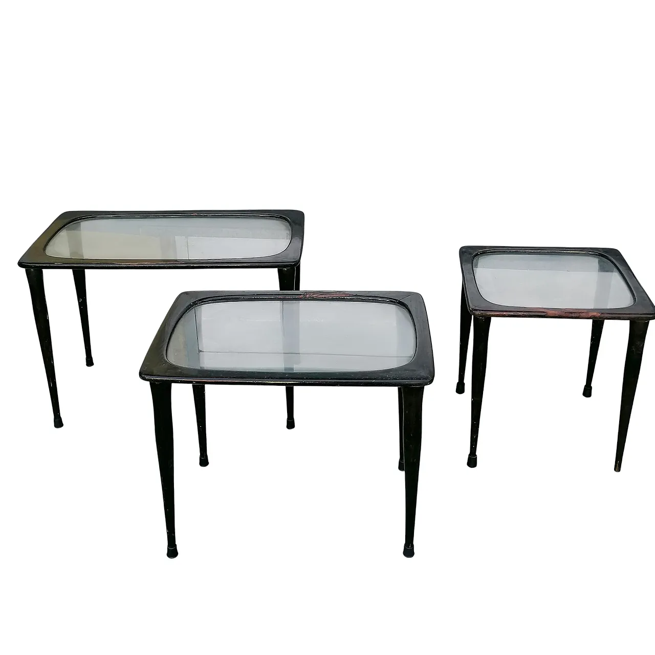 3 Tavolini impilabili stile Ico Parisi, anni '50 2