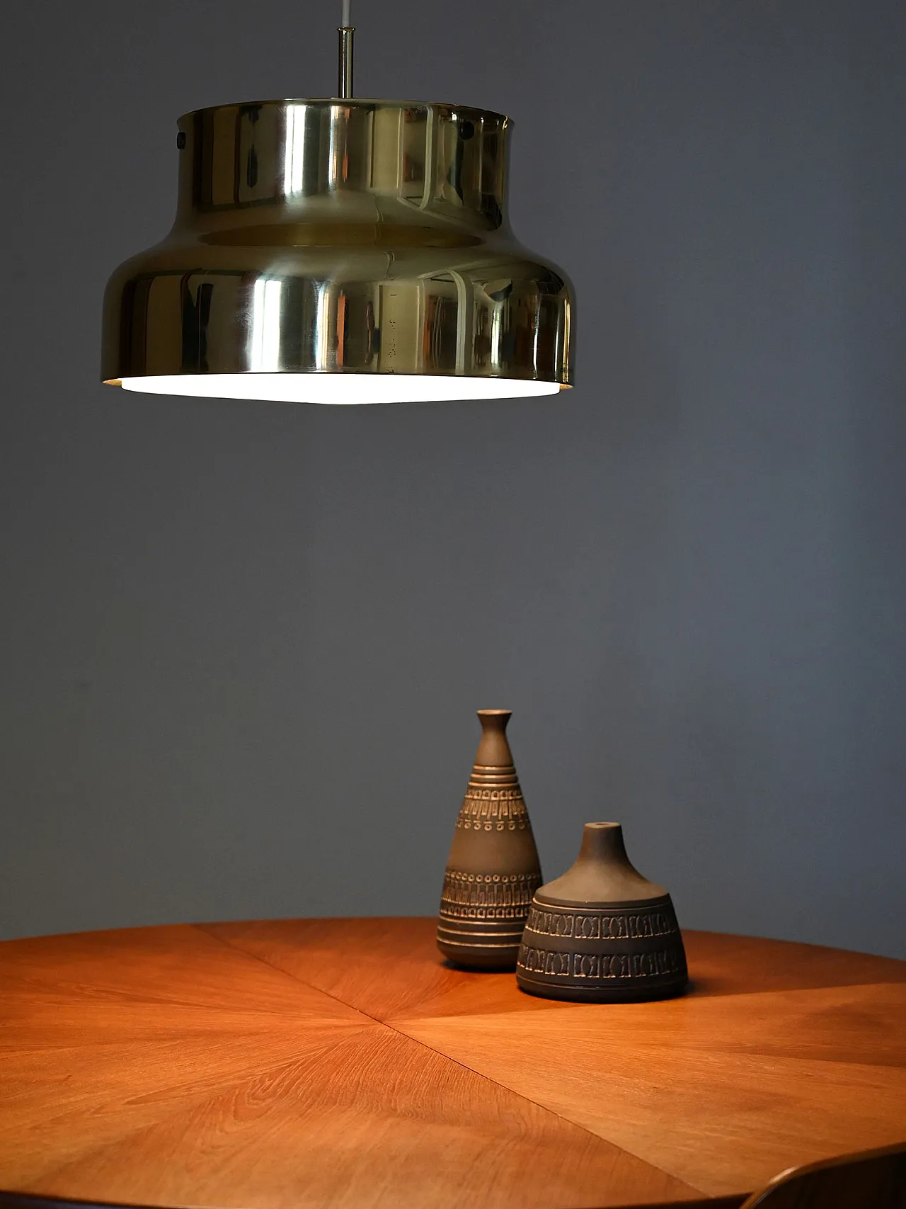 Lampada da soffitto Bumling in ottone di Anders Pehrson 1