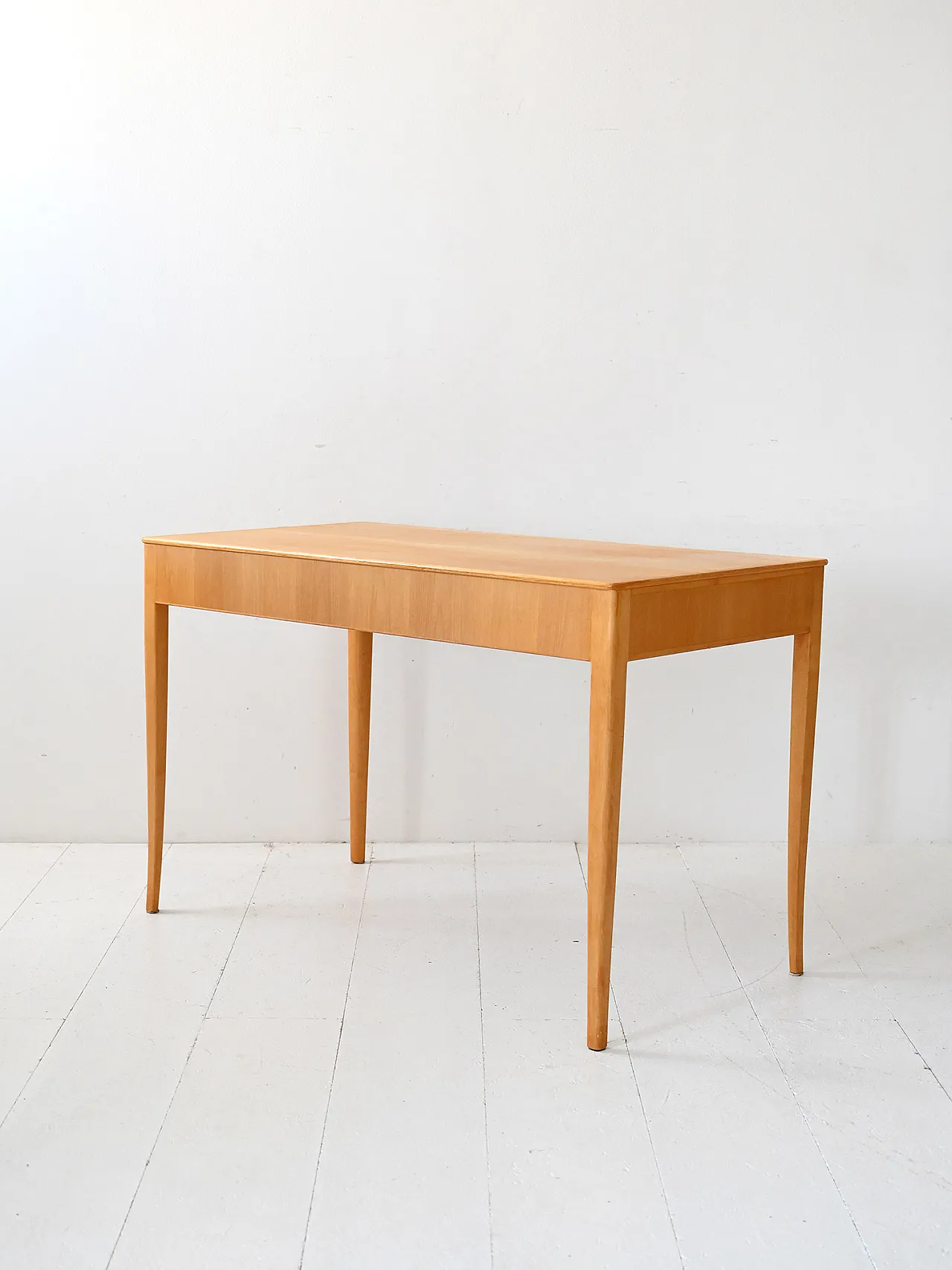 Swedish desk in light birch by Carl Malmsten for Åfors, 1990s 5