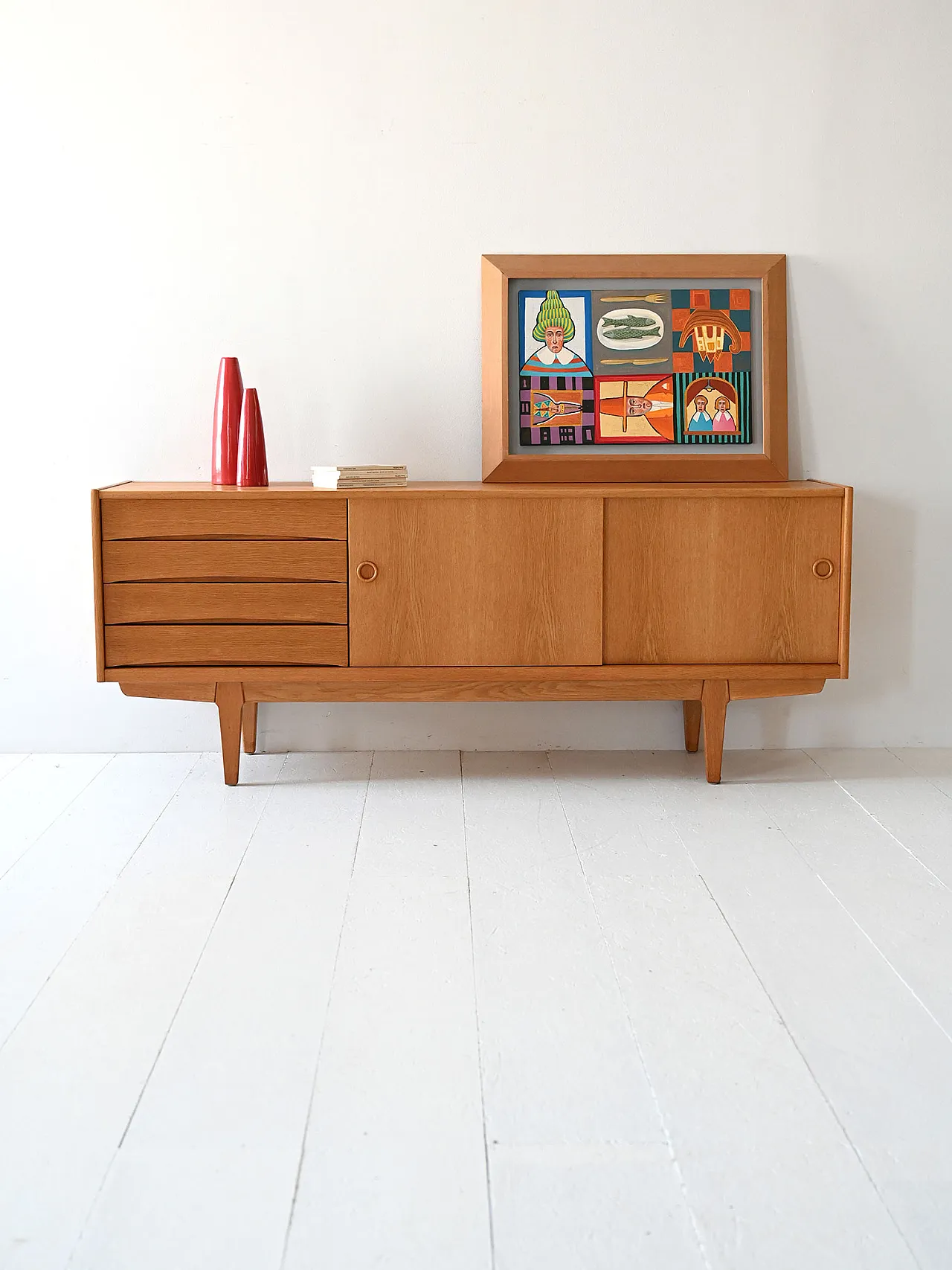 Swedish Oak Sideboard “Ulvo” by Erik Wørts for IKEA, 1960s 1