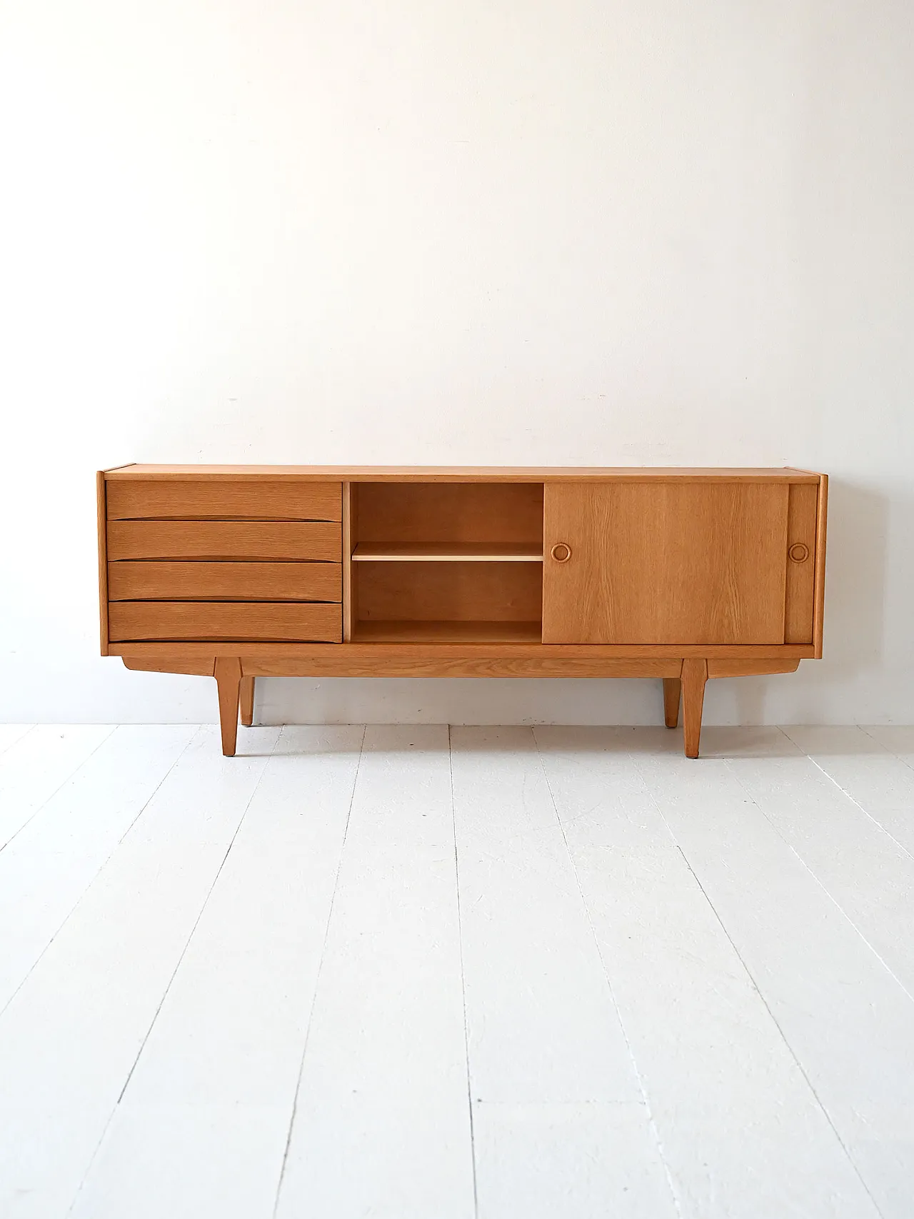 Swedish Oak Sideboard “Ulvo” by Erik Wørts for IKEA, 1960s 3