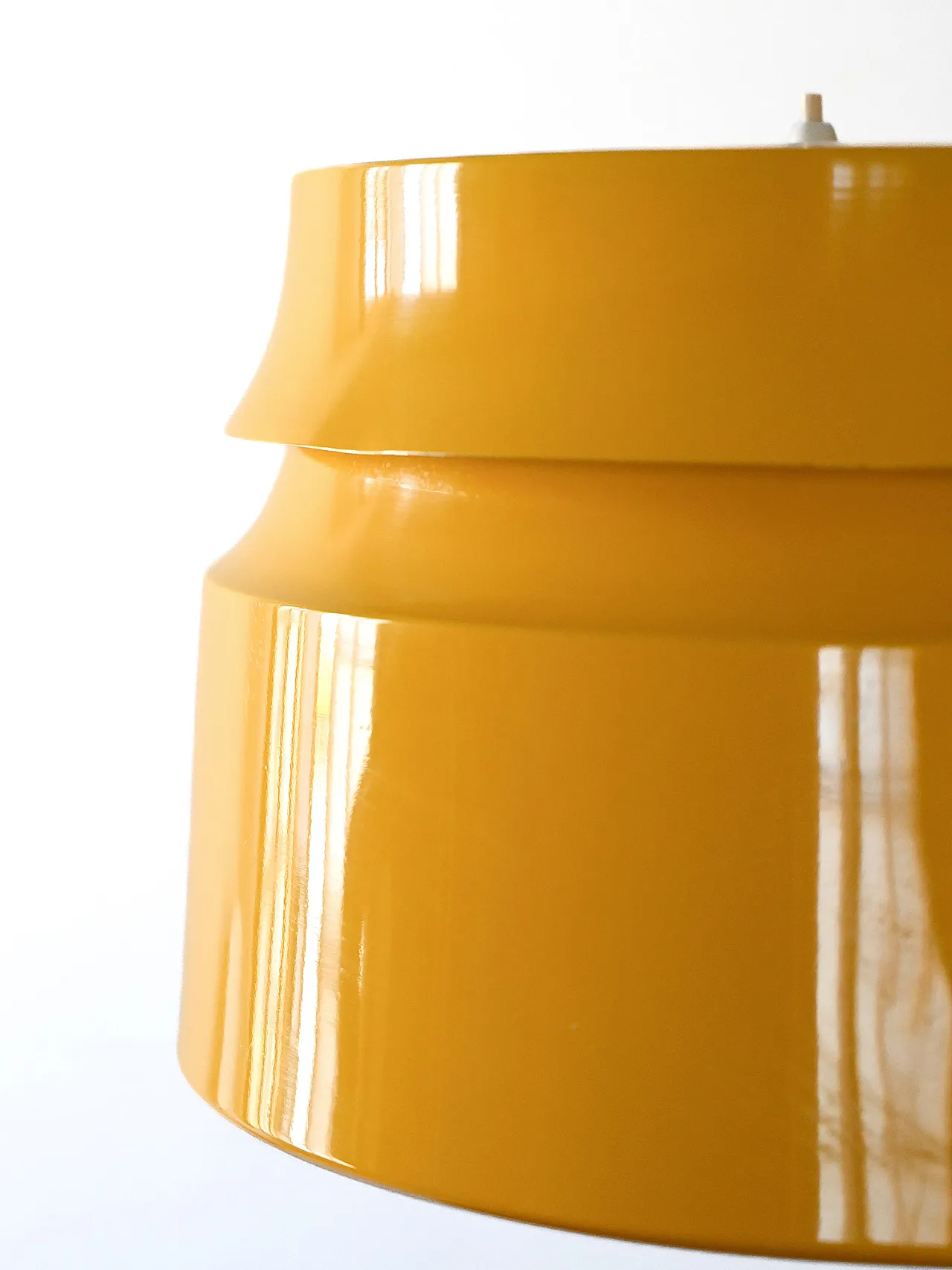 Scandinavian yellow ceiling lamp from the 60s/70s 5