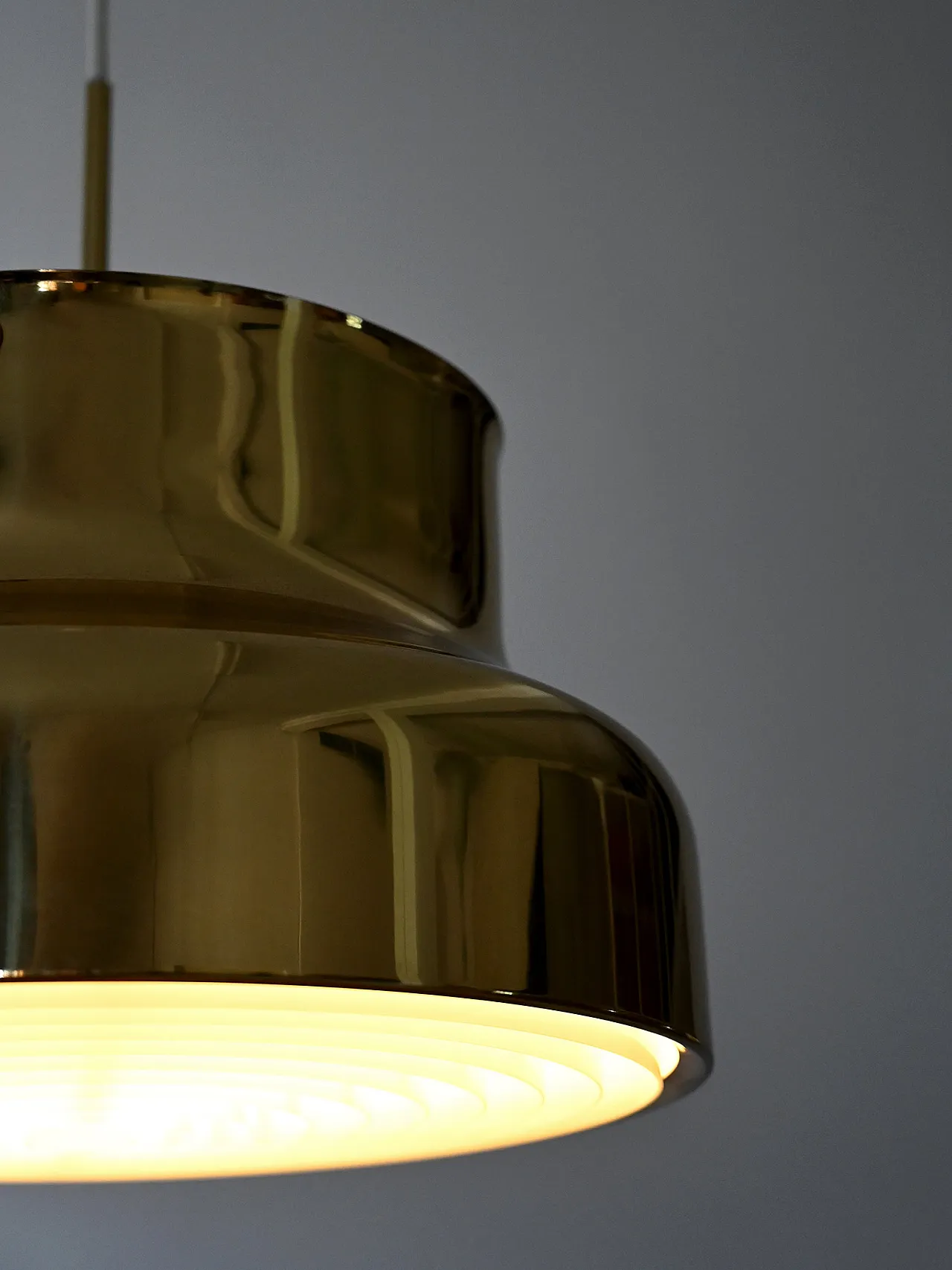 Lampada da soffitto Bumling in ottone di Anders Pehrson 3