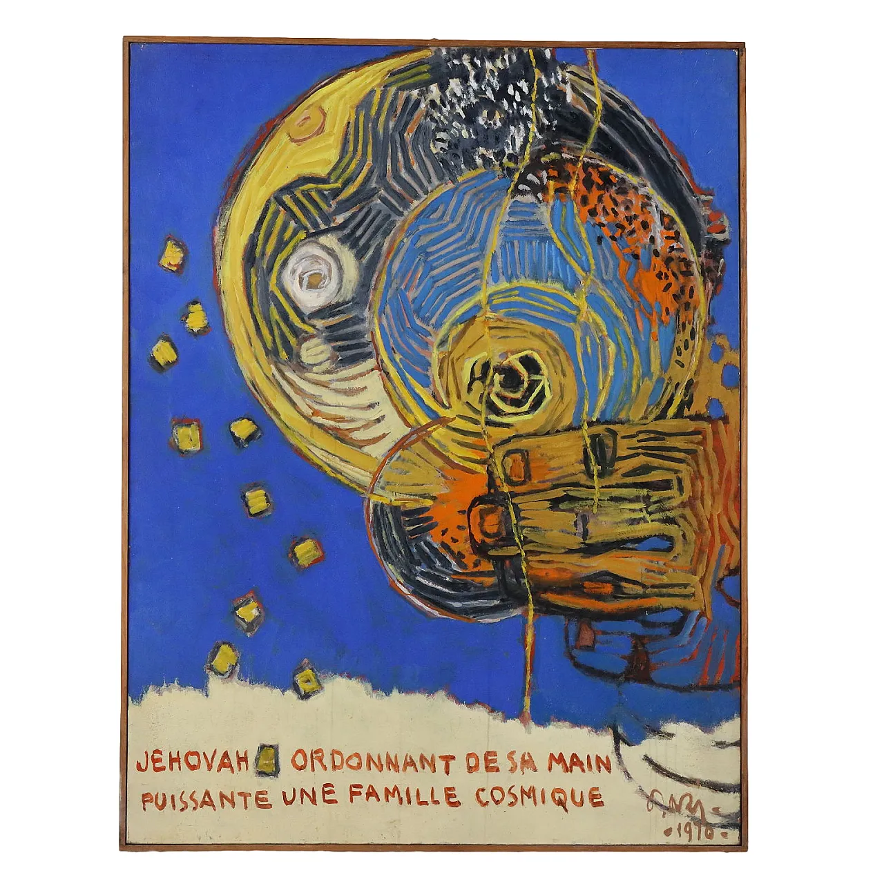 Painting by ORAZI, oil on canvas, 1970s 1