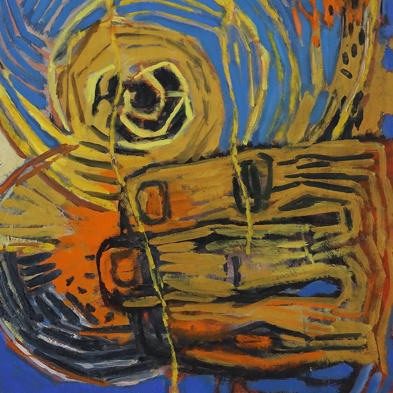 Painting by ORAZI, oil on canvas, 1970s 6