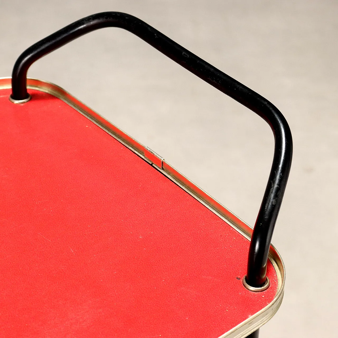 Carrello da cucina in plastica e metallo, anni '60 5