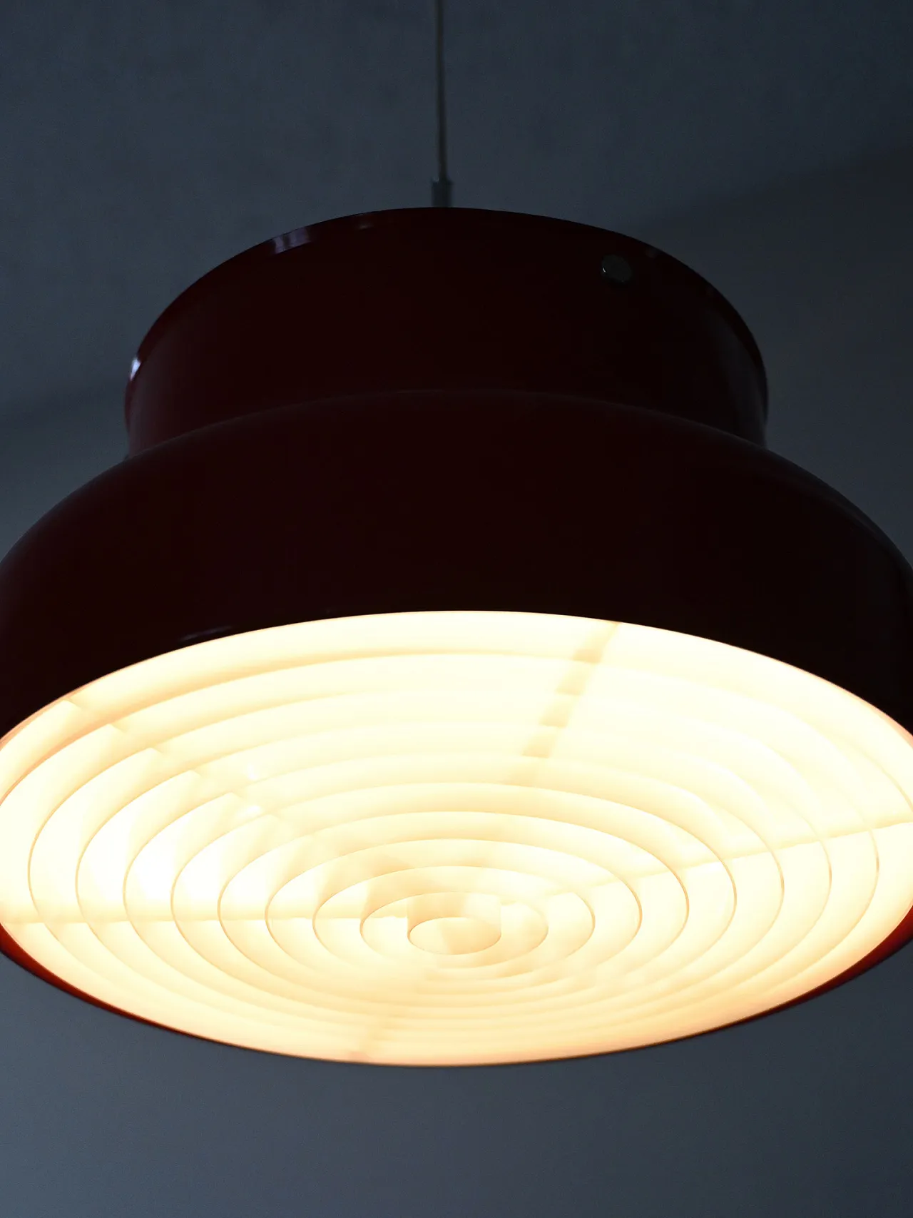 Red “Bumling” pendant lamp by Anders Pehrson 2