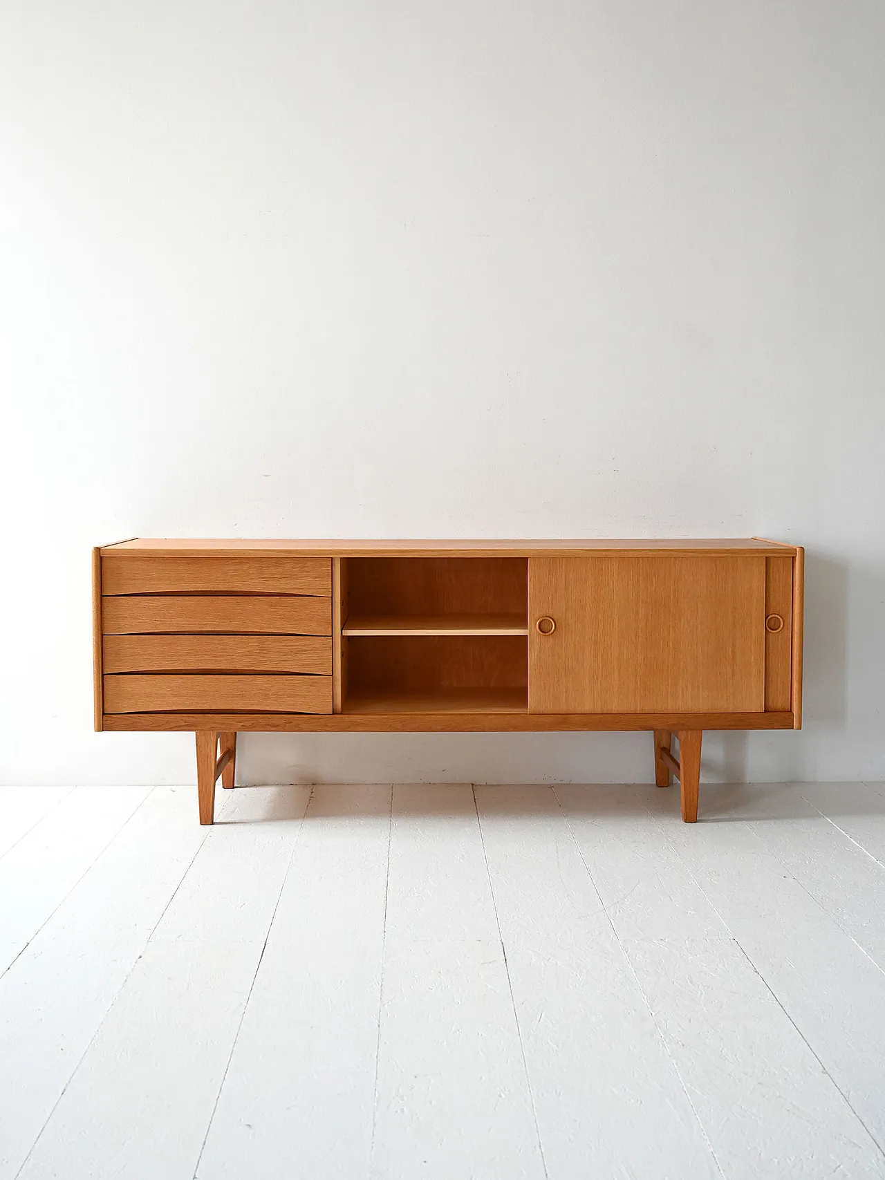 Swedish Oak Sideboard “Ulvo” by Erik Wørts for IKEA, 1960s 3