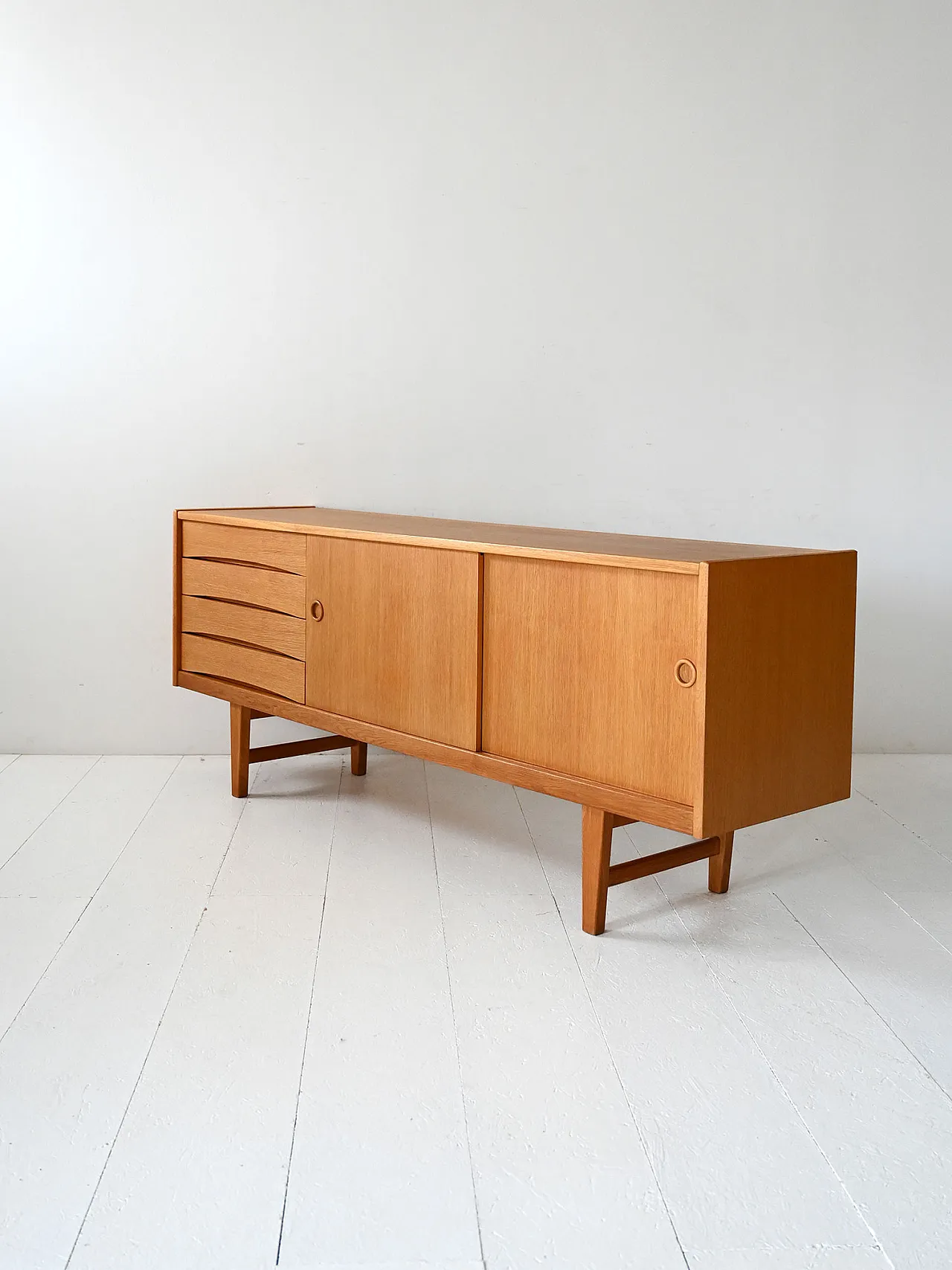 Swedish Oak Sideboard “Ulvo” by Erik Wørts for IKEA, 1960s 6