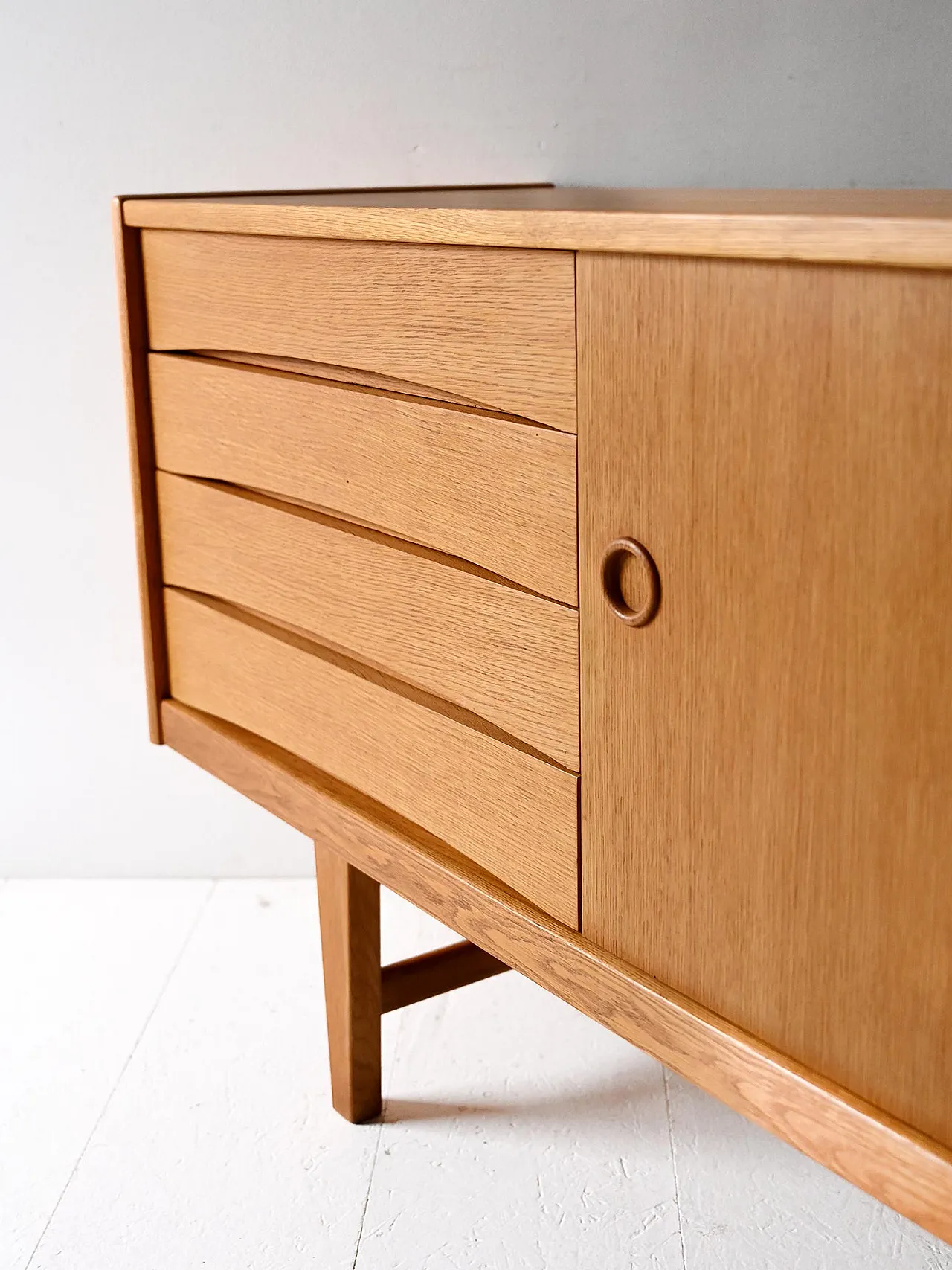 Swedish Oak Sideboard “Ulvo” by Erik Wørts for IKEA, 1960s 8