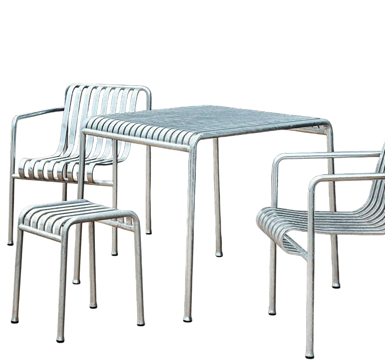 Tavolo Palissade zincato Ronan & Erwan Bouroullec per Hay, 2000 4