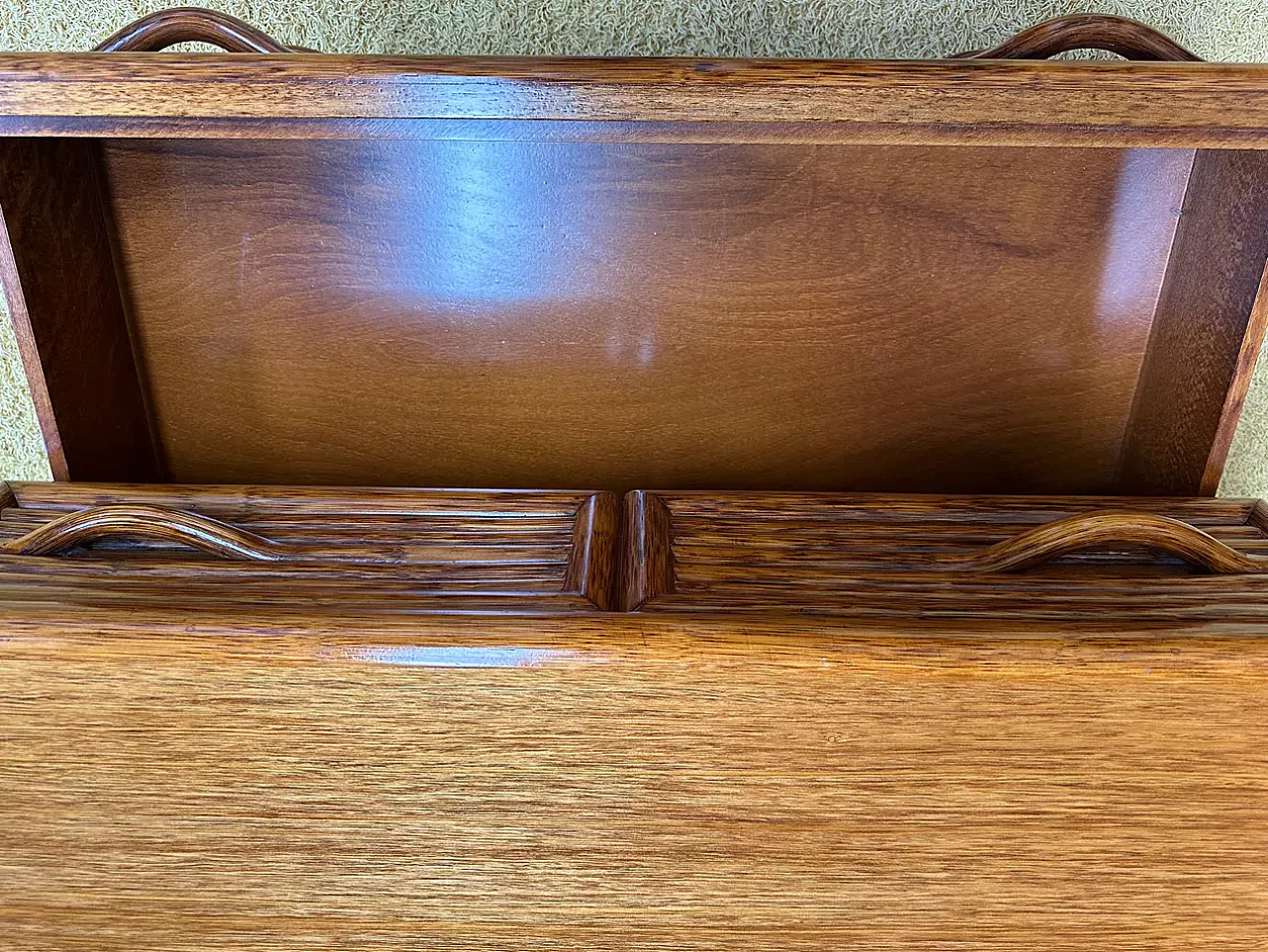 Maugrion bamboo chest of drawers for Roche Bobois, 1980s 12