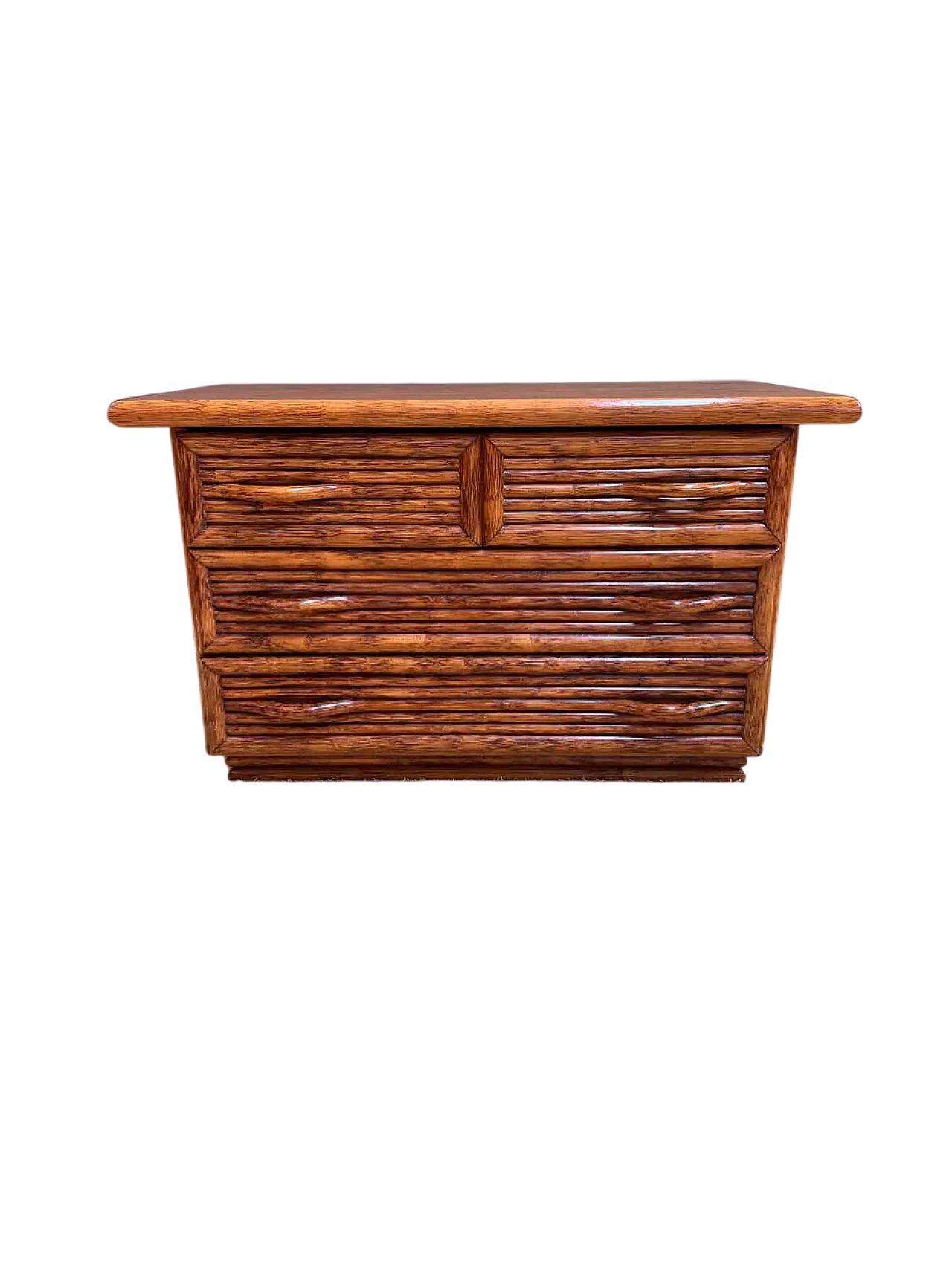 Maugrion bamboo chest of drawers for Roche Bobois, 1980s 13