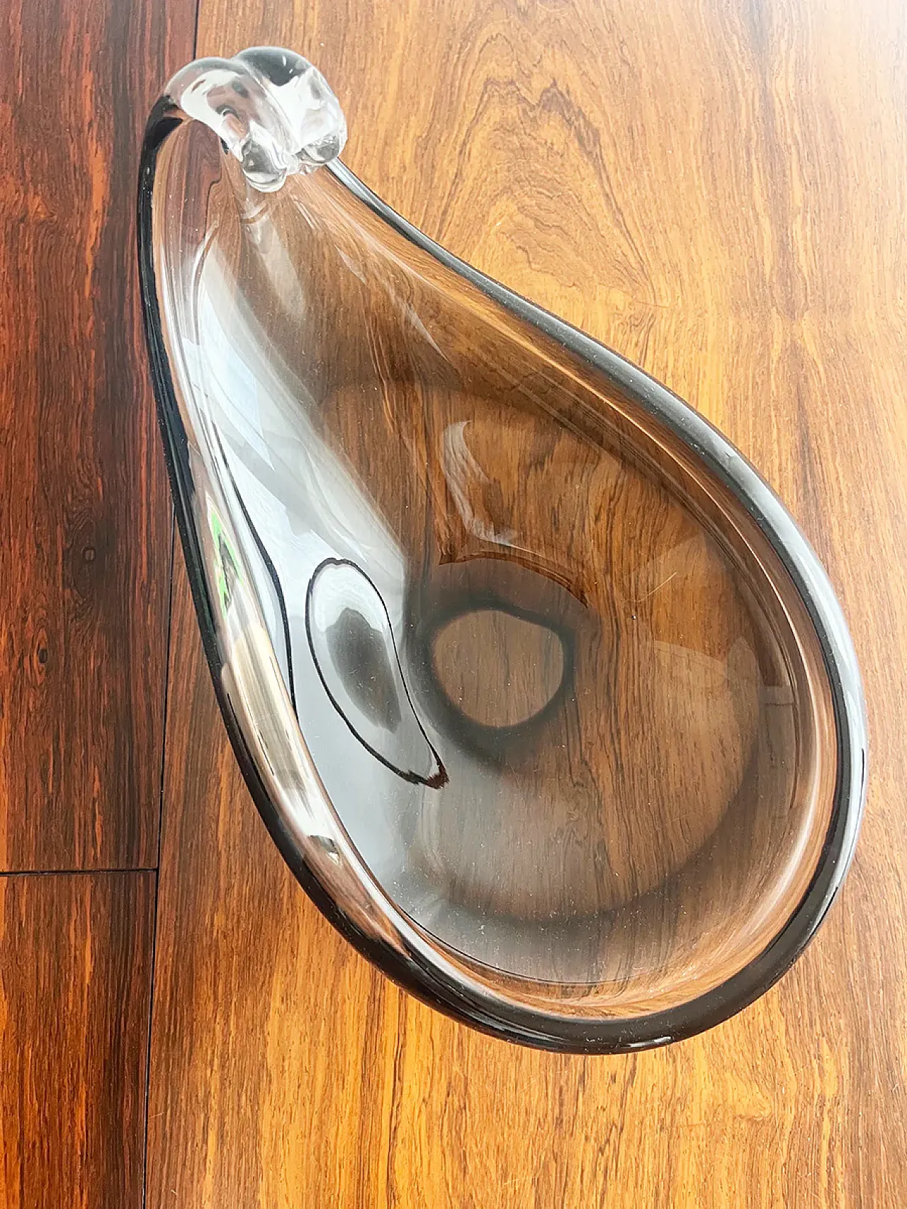 Gray Murano glass pocket emptier bowl, 1960s 3