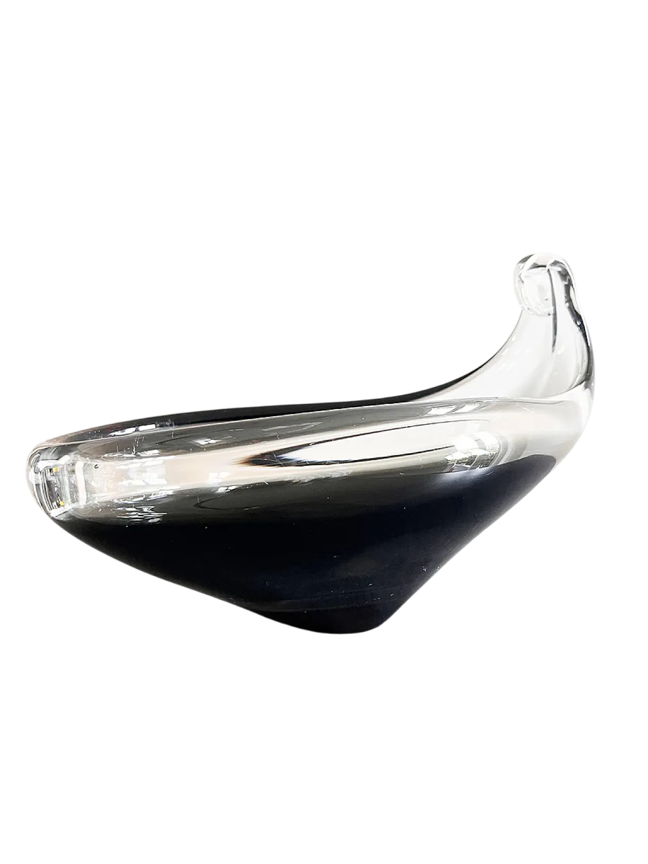 Gray Murano glass pocket emptier bowl, 1960s 5