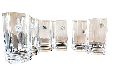 6 Bicchieri da longdrink in cristallo di Christian Dior, anni '80