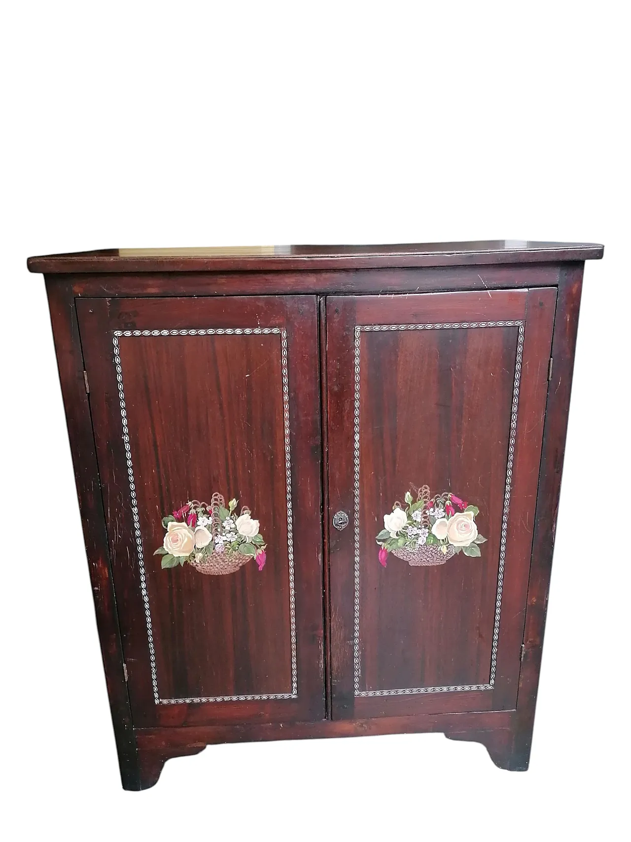 Credenza con Decori Dipinti a Mano, anni '50 1