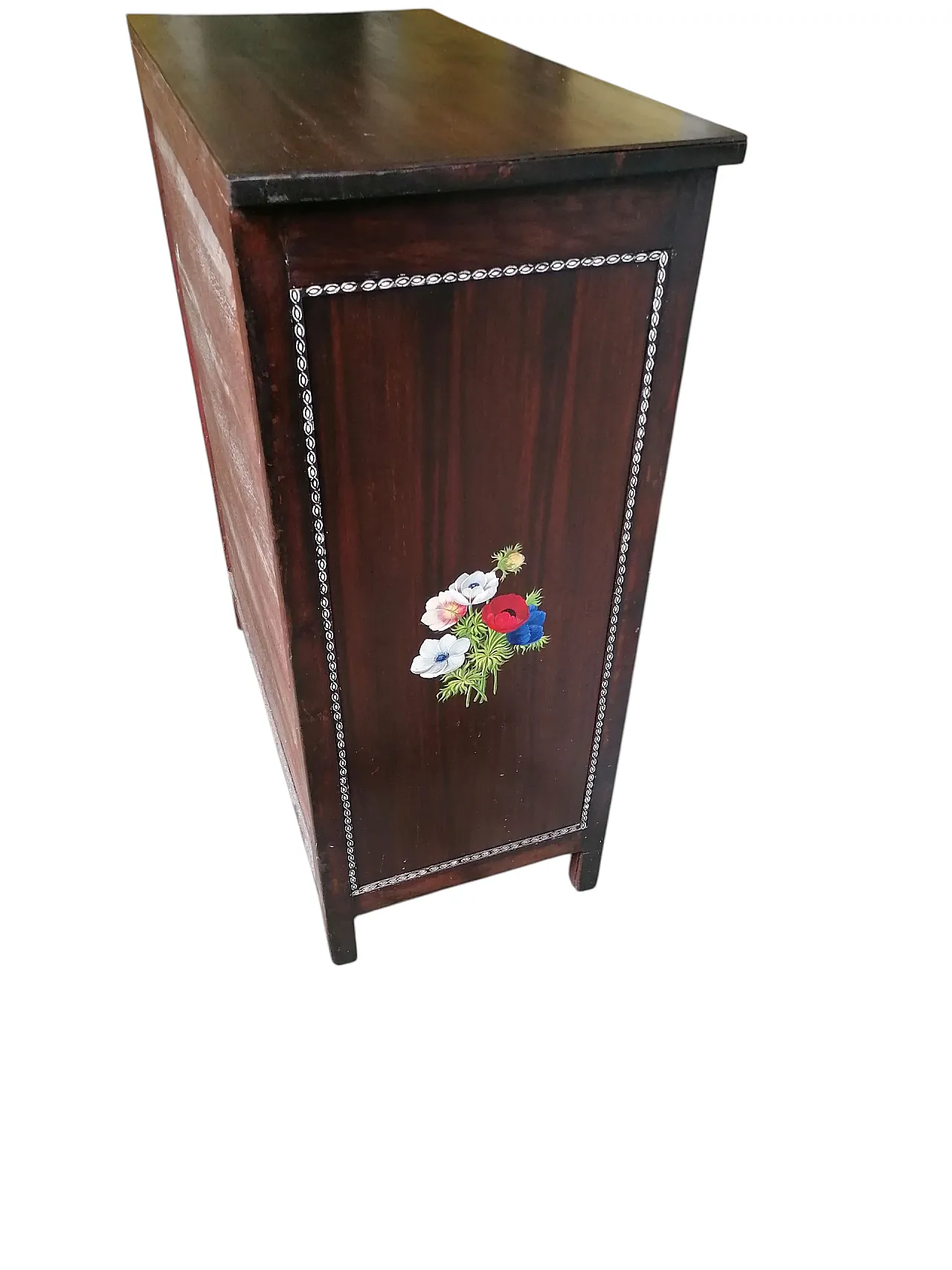 Credenza con Decori Dipinti a Mano, anni '50 5