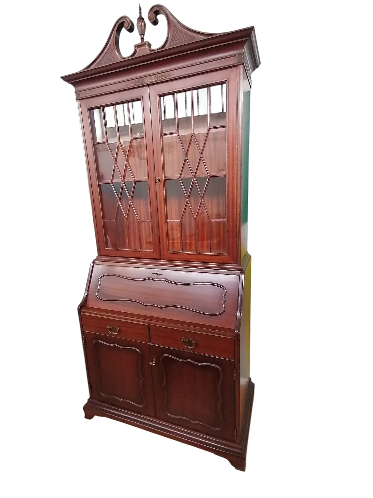 Vetrina Tremeau con secretaire Chippendale, anni '50 3