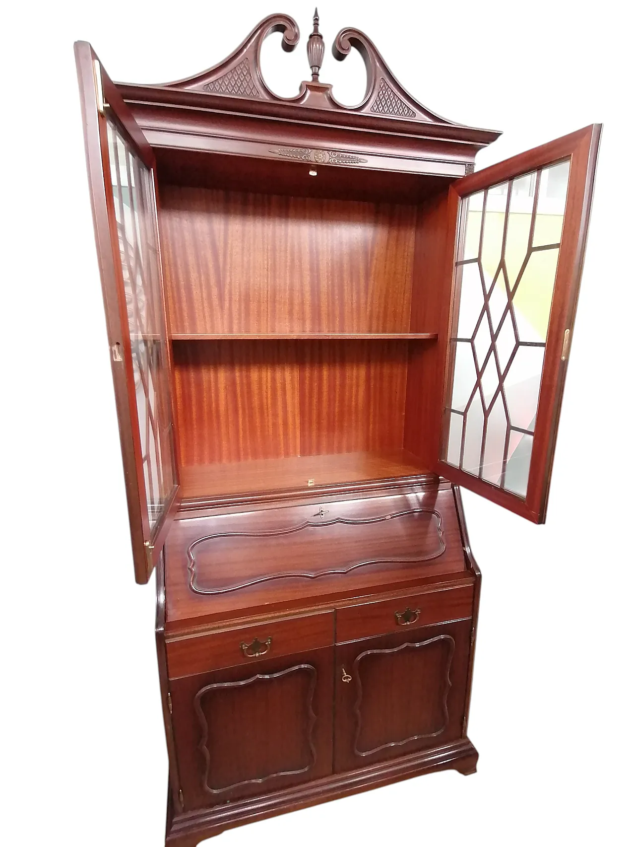 Vetrina Tremeau con secretaire Chippendale, anni '50 5