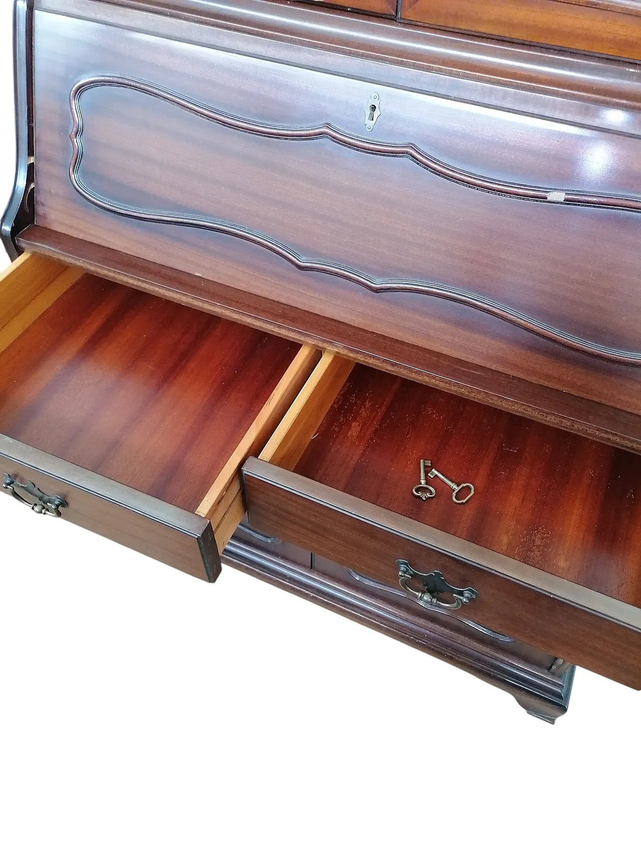 Vetrina Tremeau con secretaire Chippendale, anni '50 9