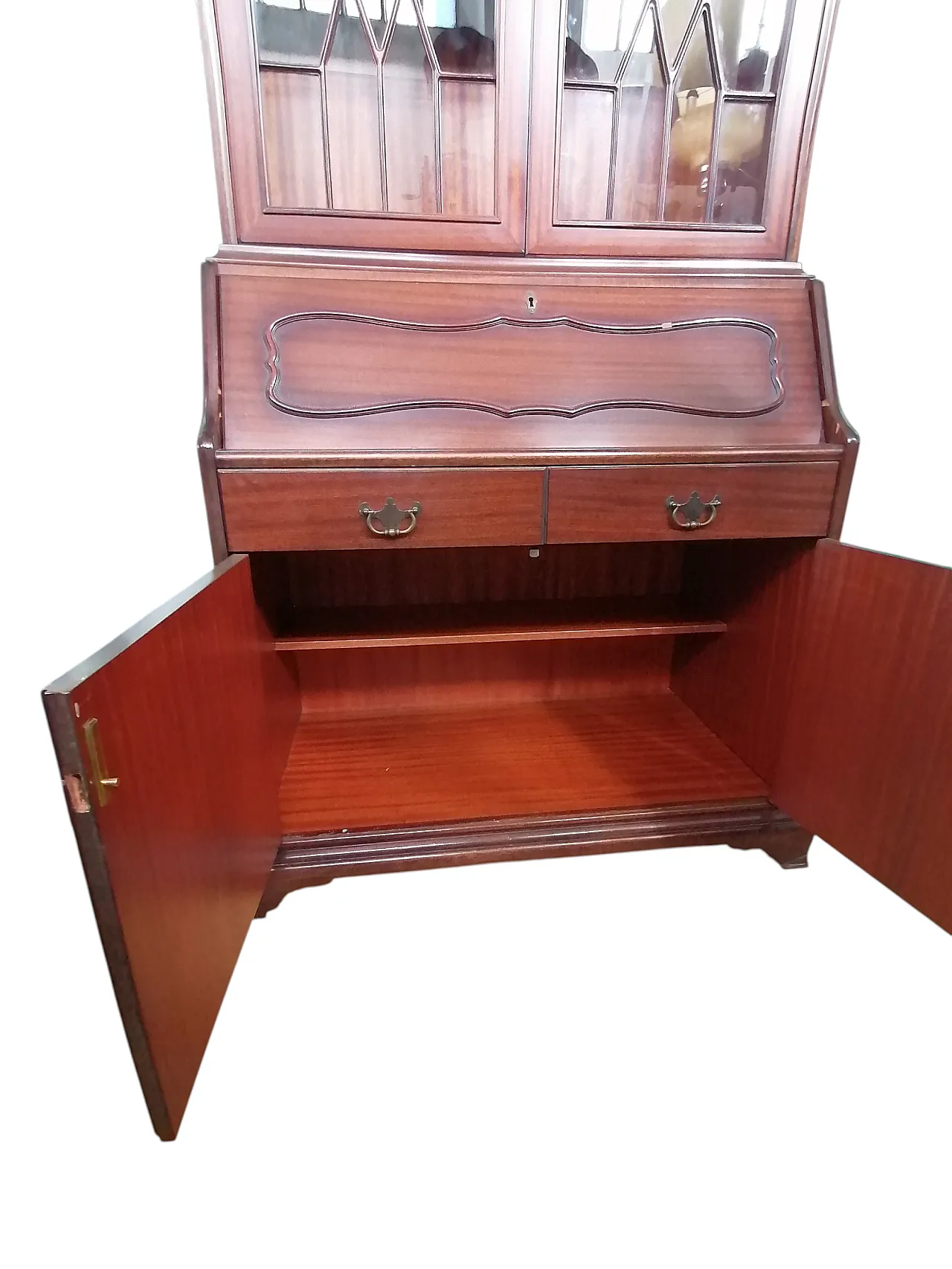 Vetrina Tremeau con secretaire Chippendale, anni '50 10