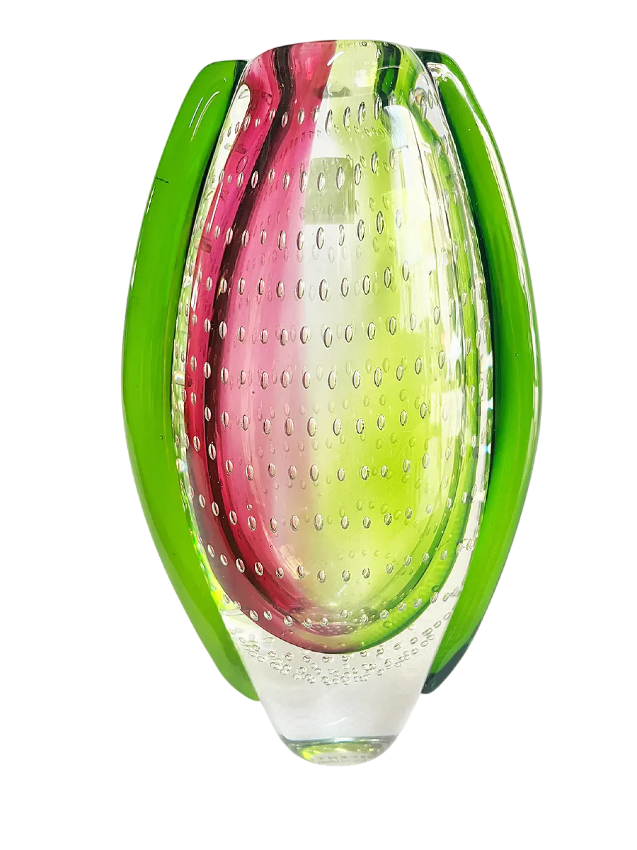 Rosenthal two-tone Murano glass vase, 1980s 6