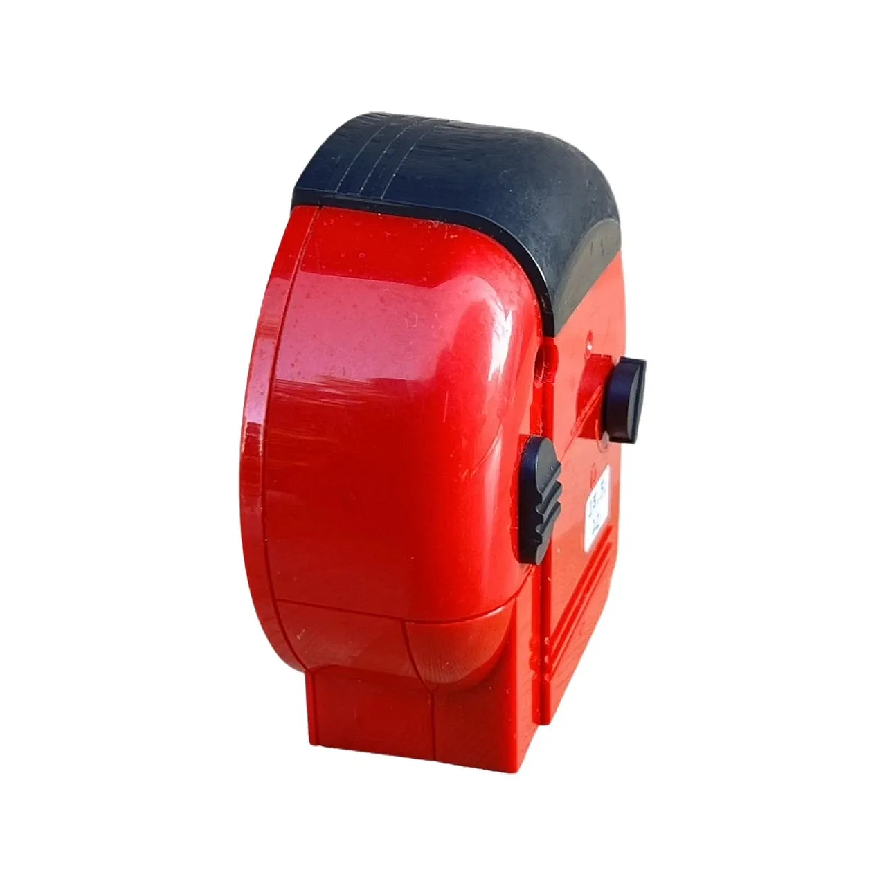 Red Junghans alarm clock, 1980s 3