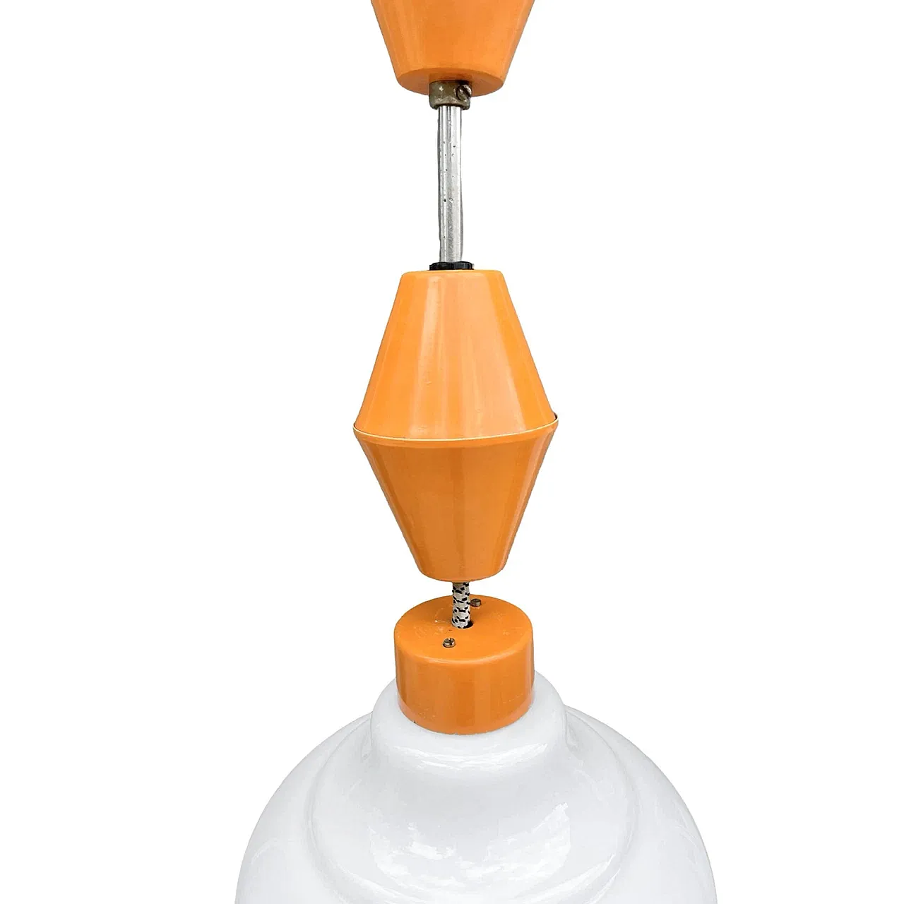 Hanging lamp, Kamenický Šenov, 1950s 3