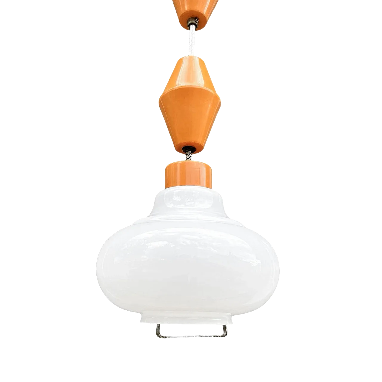 Hanging lamp, Kamenický Šenov, 1950s 11