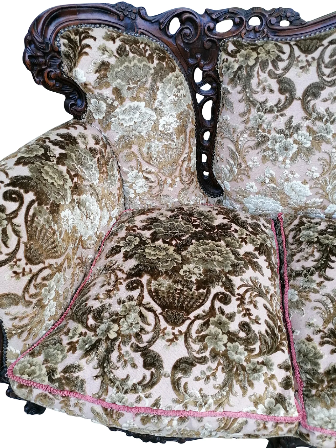 Divano e Poltrone in Stile Barocco Piemontese, anni '50 9