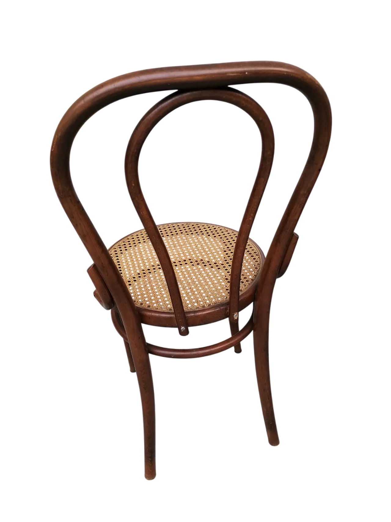 Coppia di sedie in paglia di Vienna di Thonet, anni '50 8