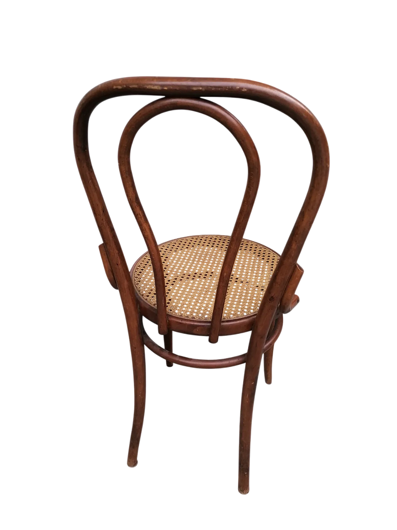 Coppia di sedie in paglia di Vienna di Thonet, anni '50 9