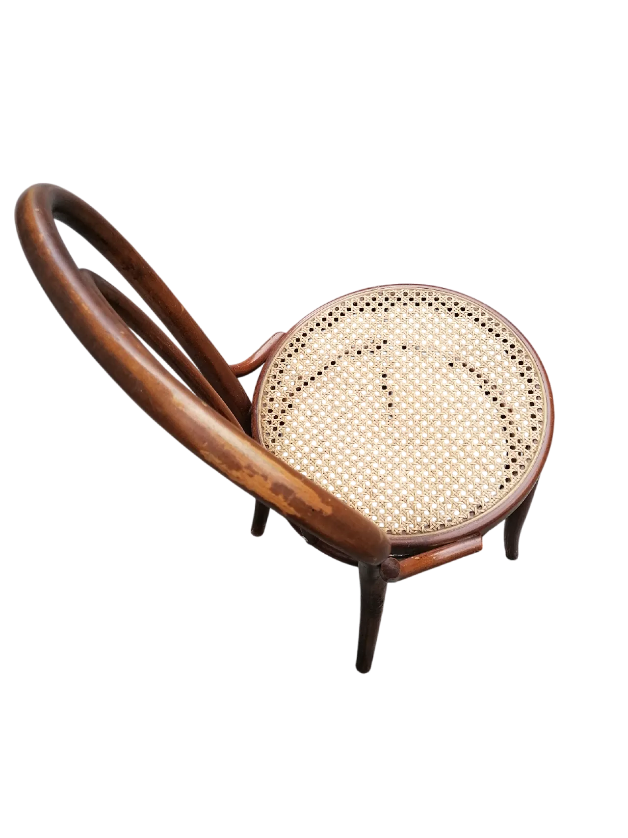 Coppia di sedie in paglia di Vienna di Thonet, anni '50 10