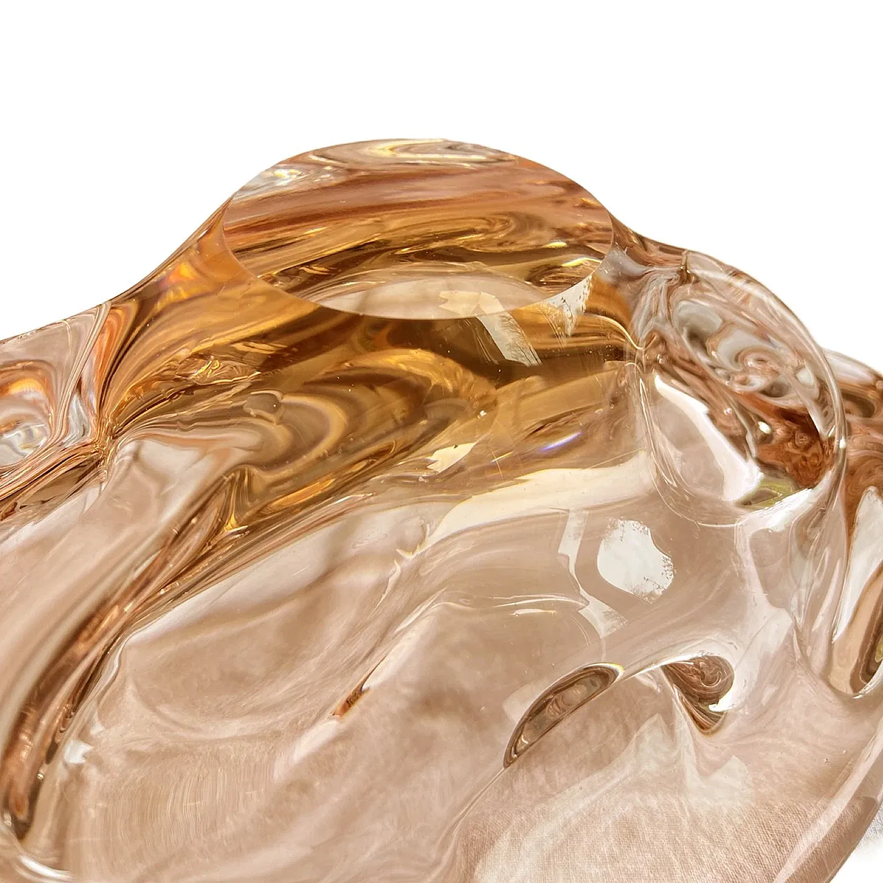 Large Platter by J. Hospodka, Chribska Sklarna, 1960s 9